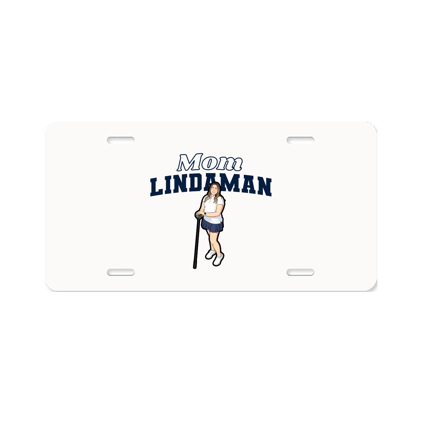 License Plate — Mothers Day Block in Classic