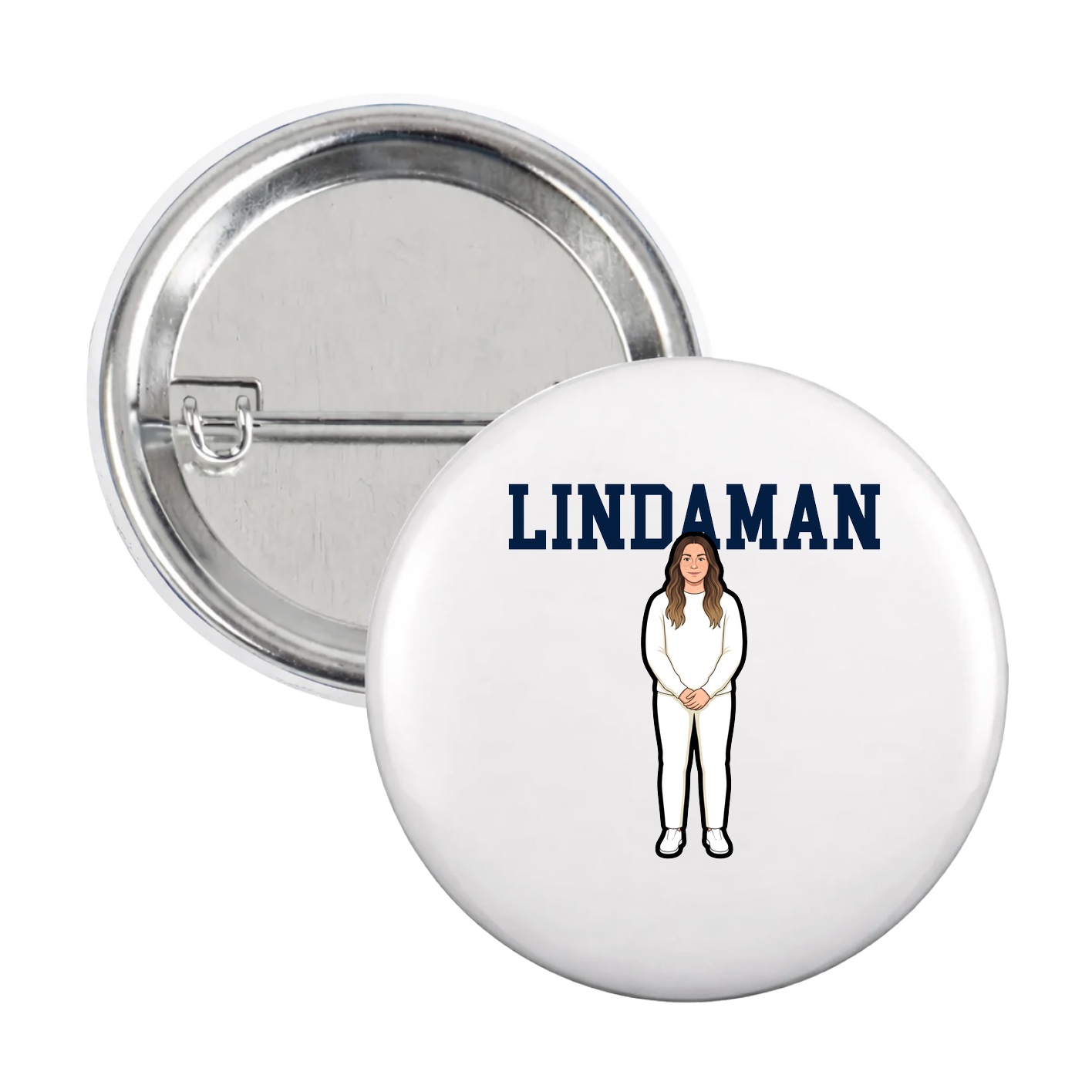 Game Day Button — Shirsey in White