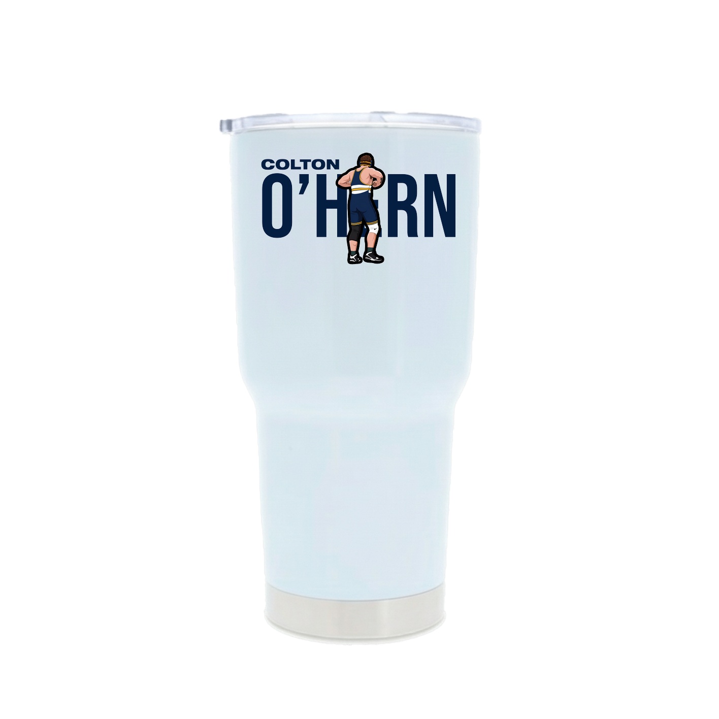 30oz Stainless Steel Tumbler — Player Name in White