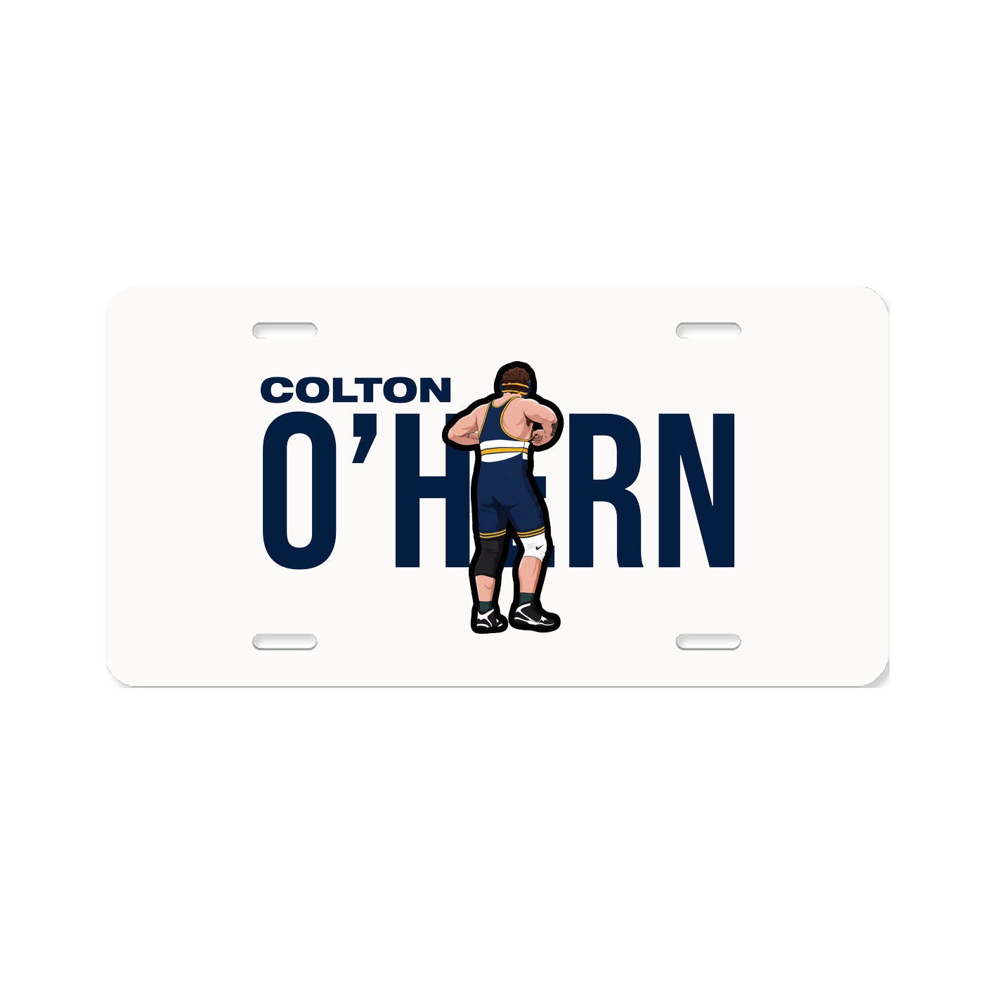 License Plate — Player Name in Classic