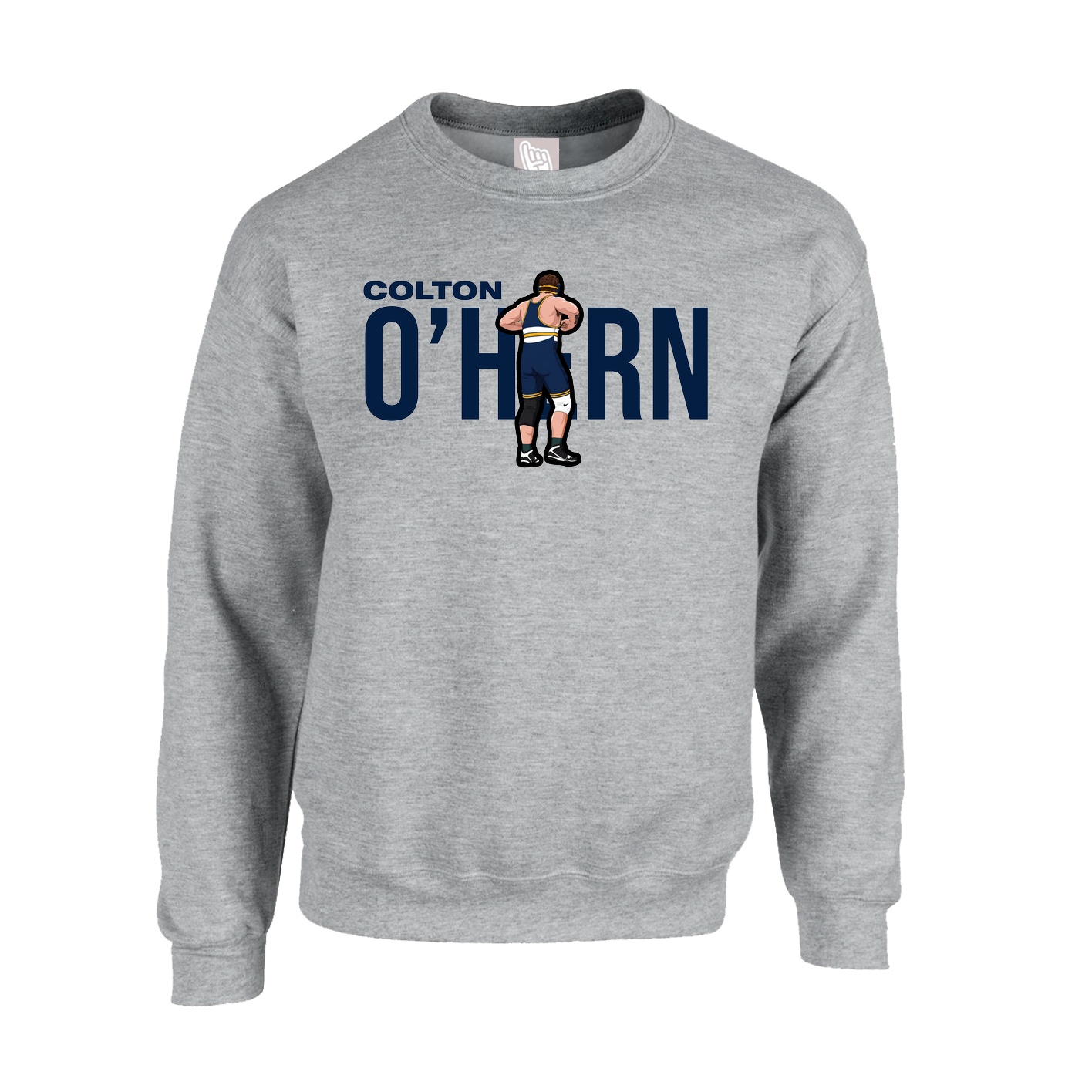 Fleece Crew — Player Name in Grey