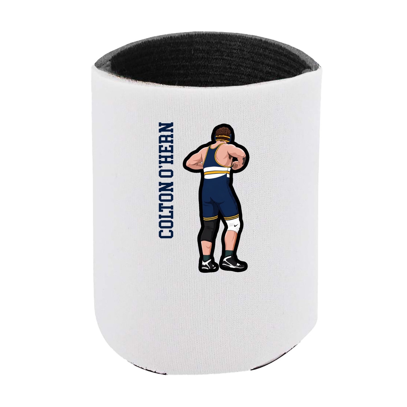 Can Holder — Name Vertical in White