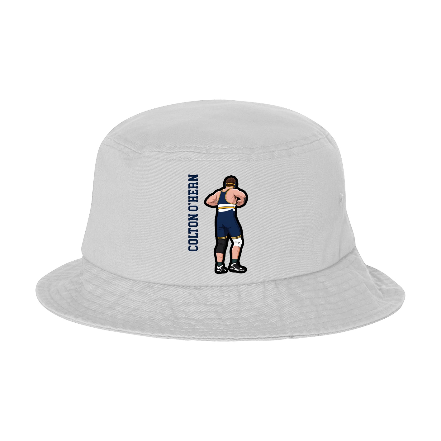 Bucket Cap — Name Vertical in White