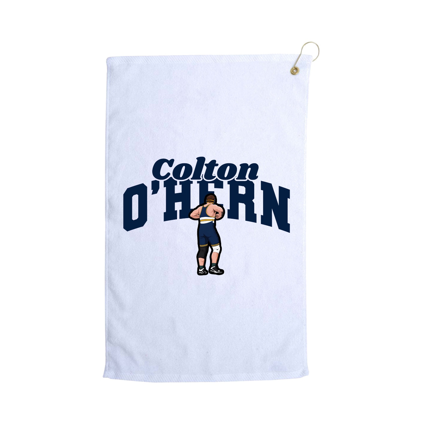 Golf Towel — Signature Arch in White