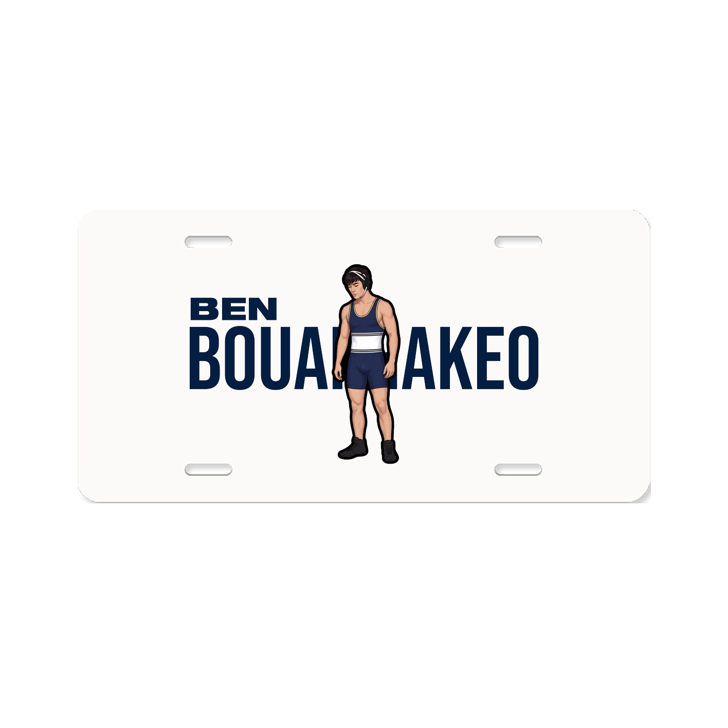 License Plate — Player Name in Classic