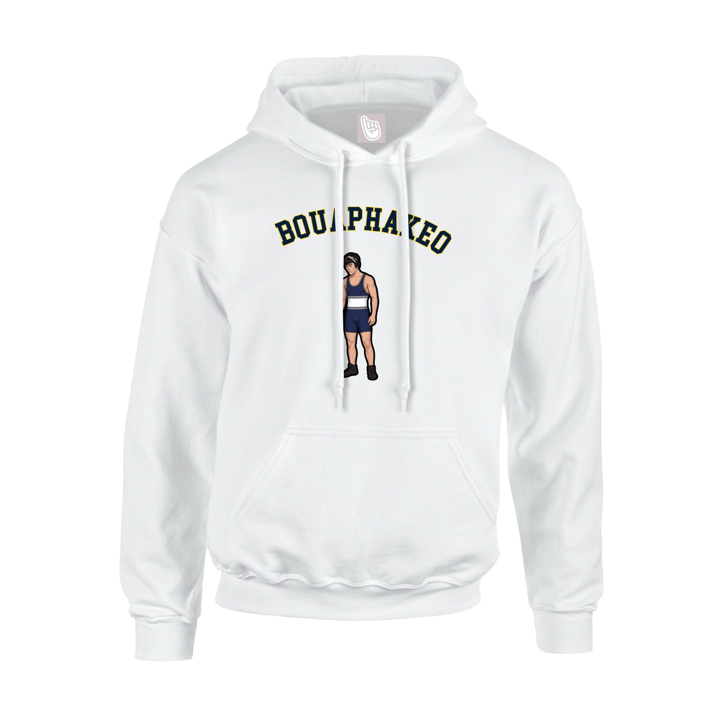 Youth Hoodie — Shirsey Arch in White