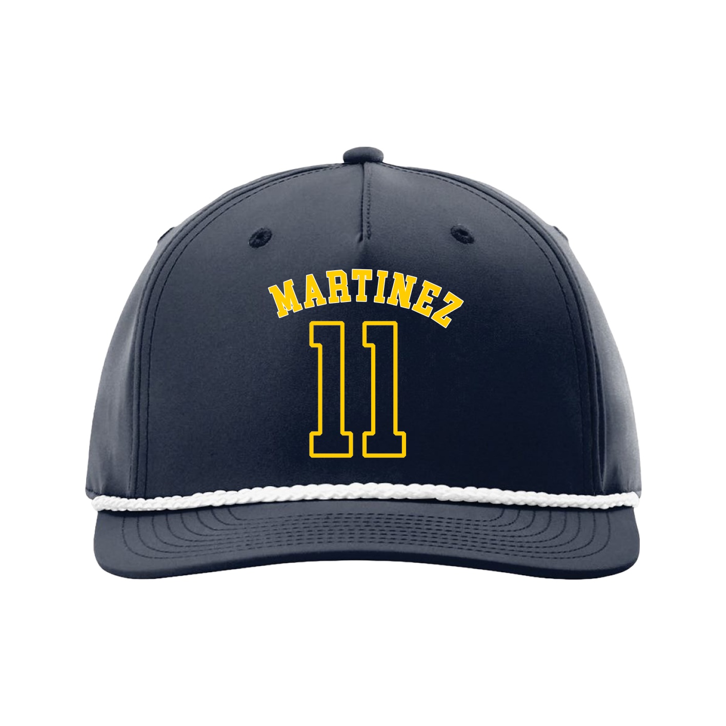 Five-Panel Classic Rope Cap — Shirsey Arch in Navy