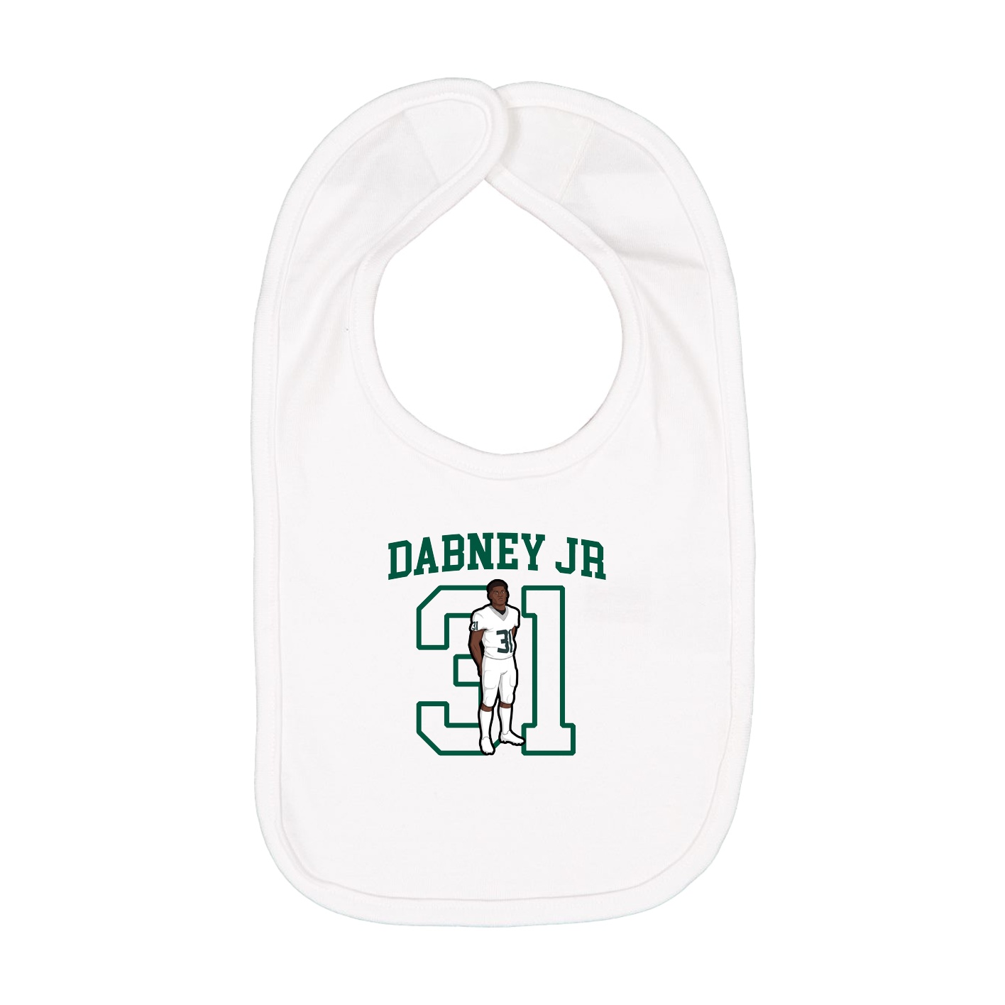 Infant Bib — Shirsey in White