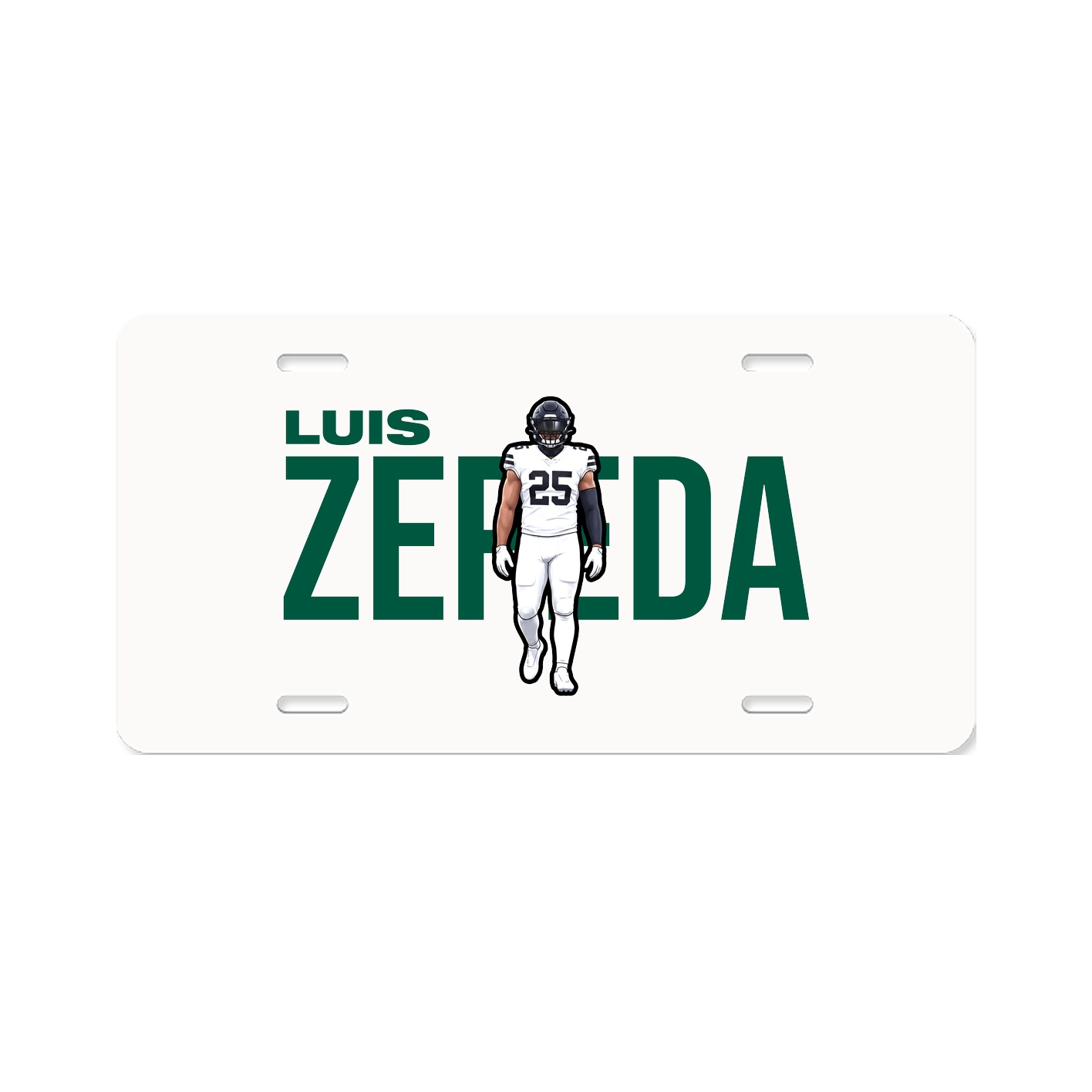 License Plate — Player Name in Classic