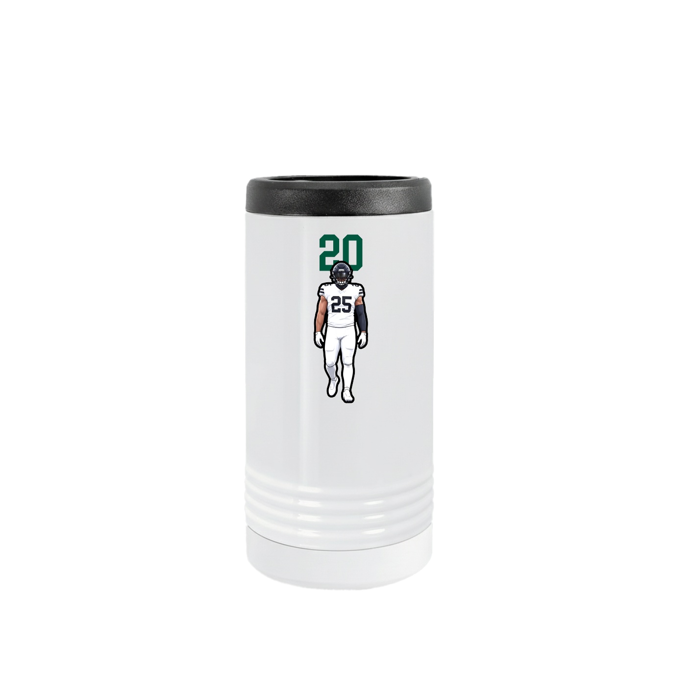Slim Beverage Holder — Number Top in White