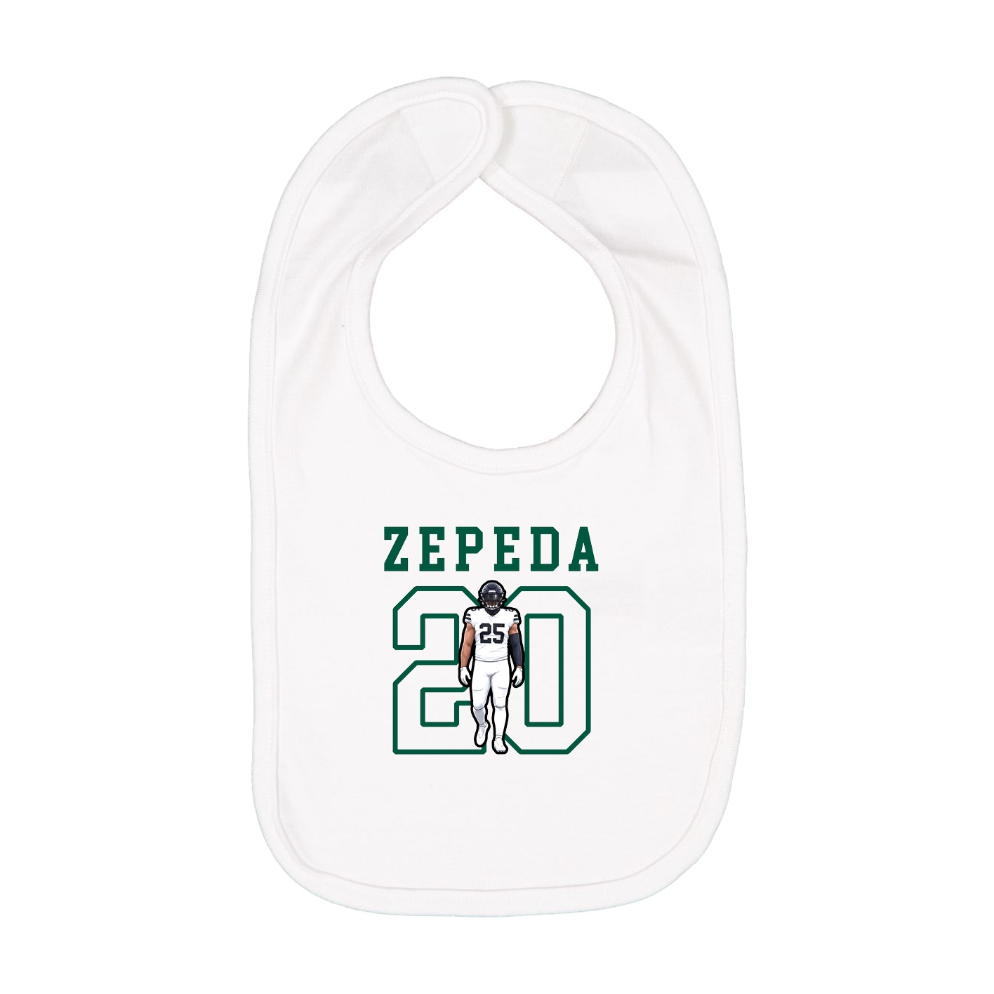 Infant Bib — Shirsey in White