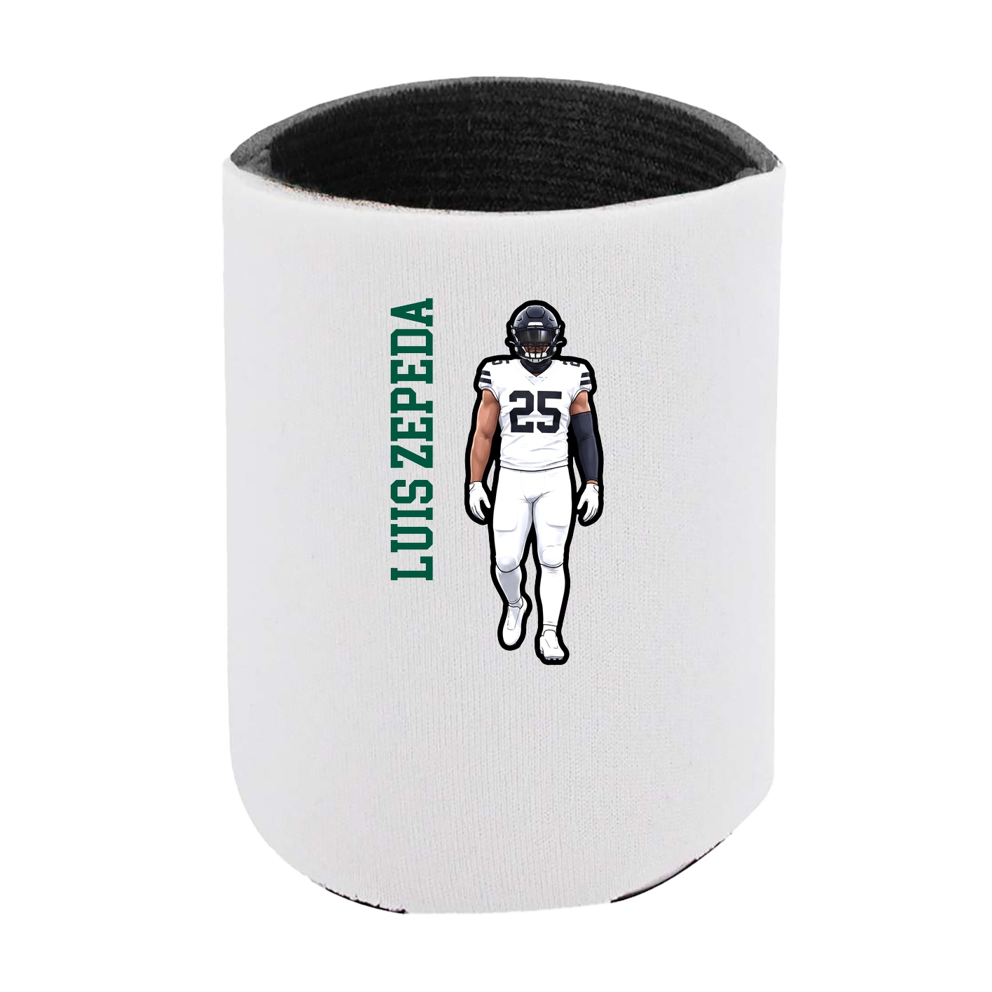 Can Holder — Name Vertical in White
