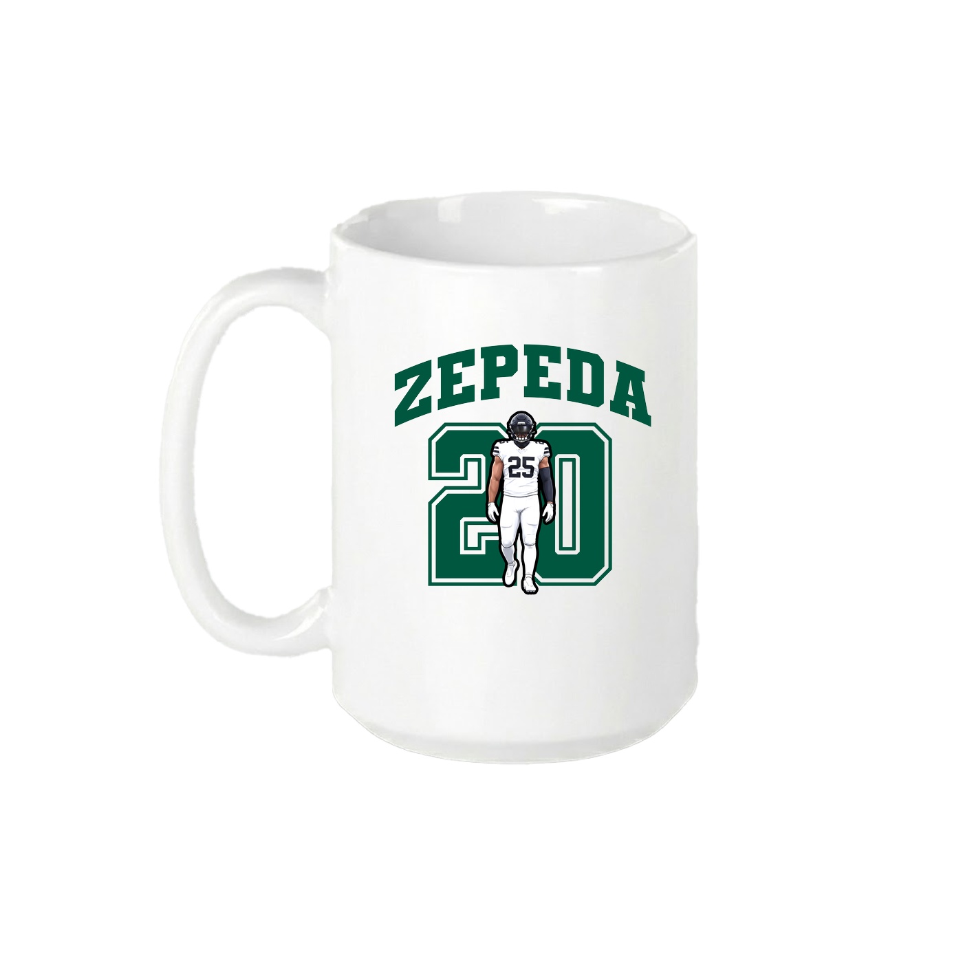 15oz Coffee Mug — Number in White