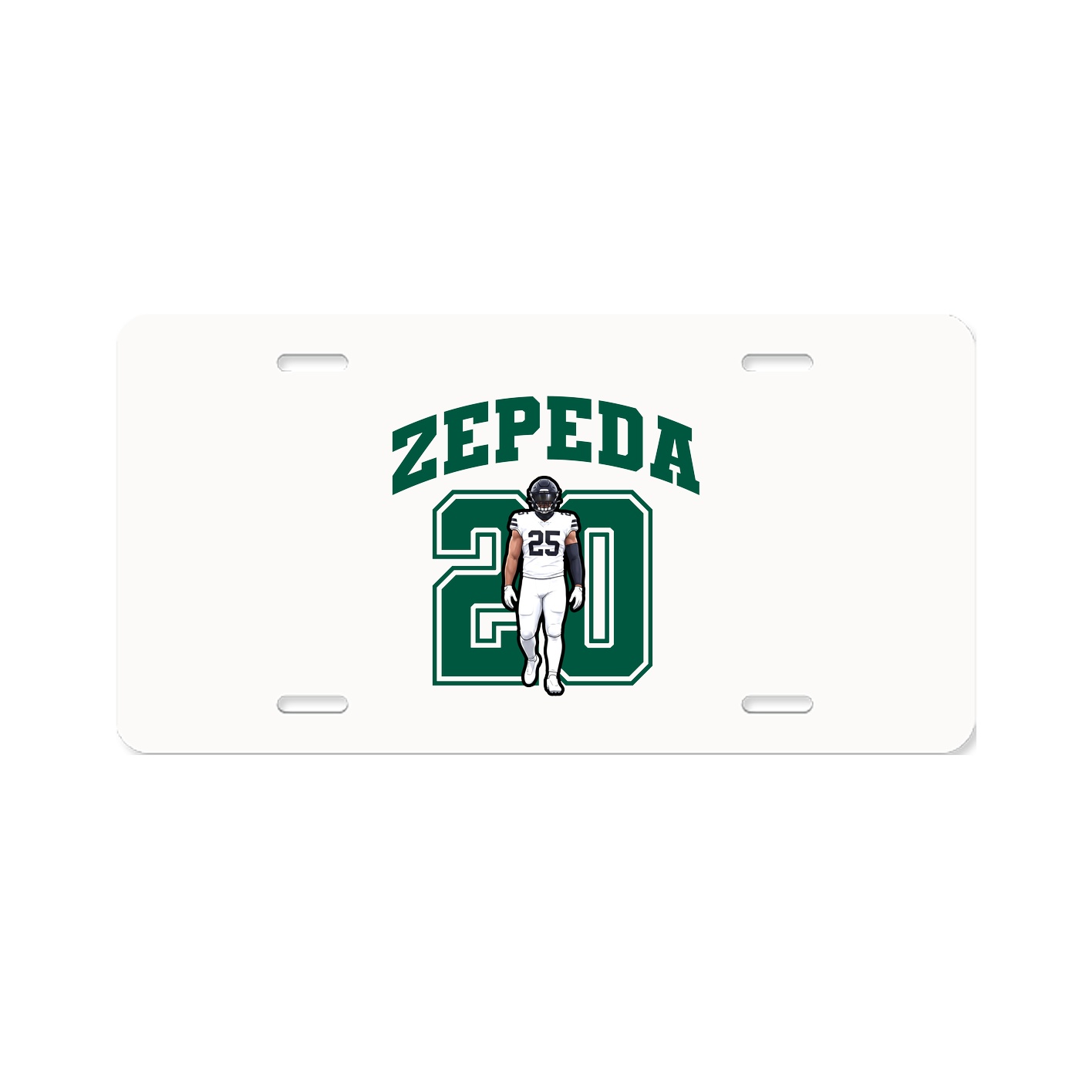 License Plate — Number in Classic