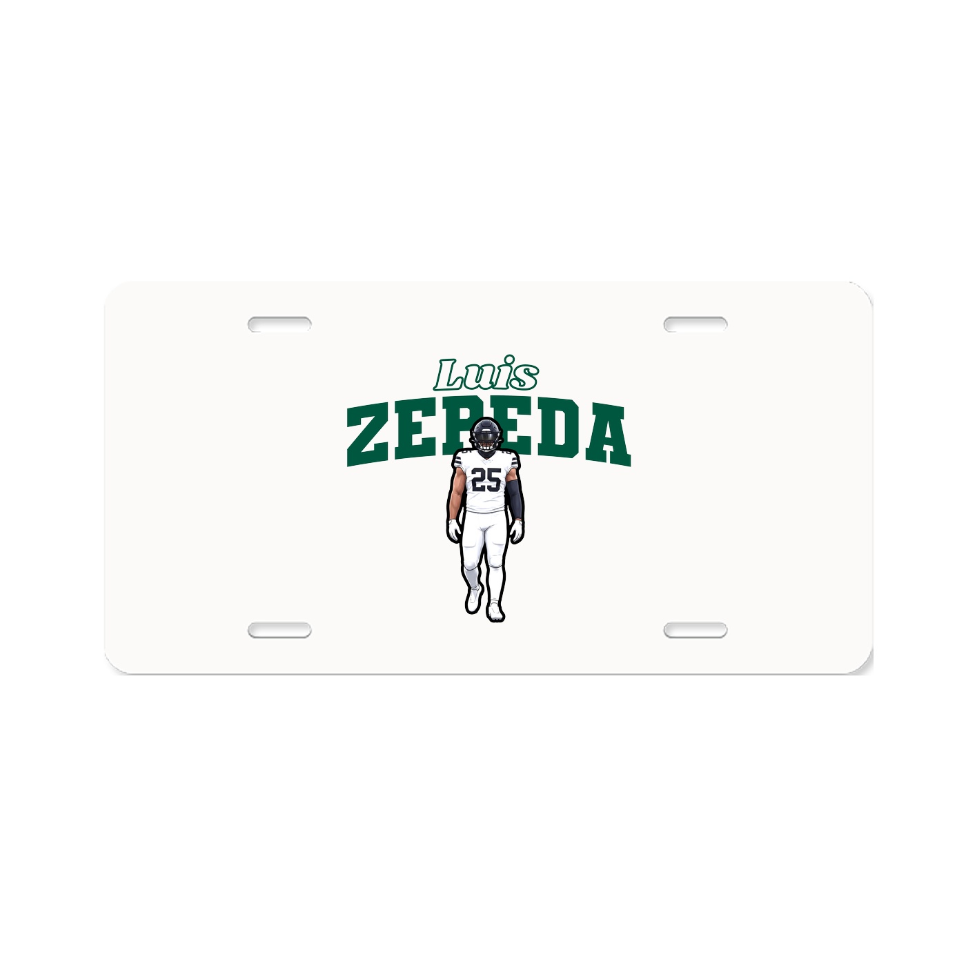 License Plate — Name Arch in Classic