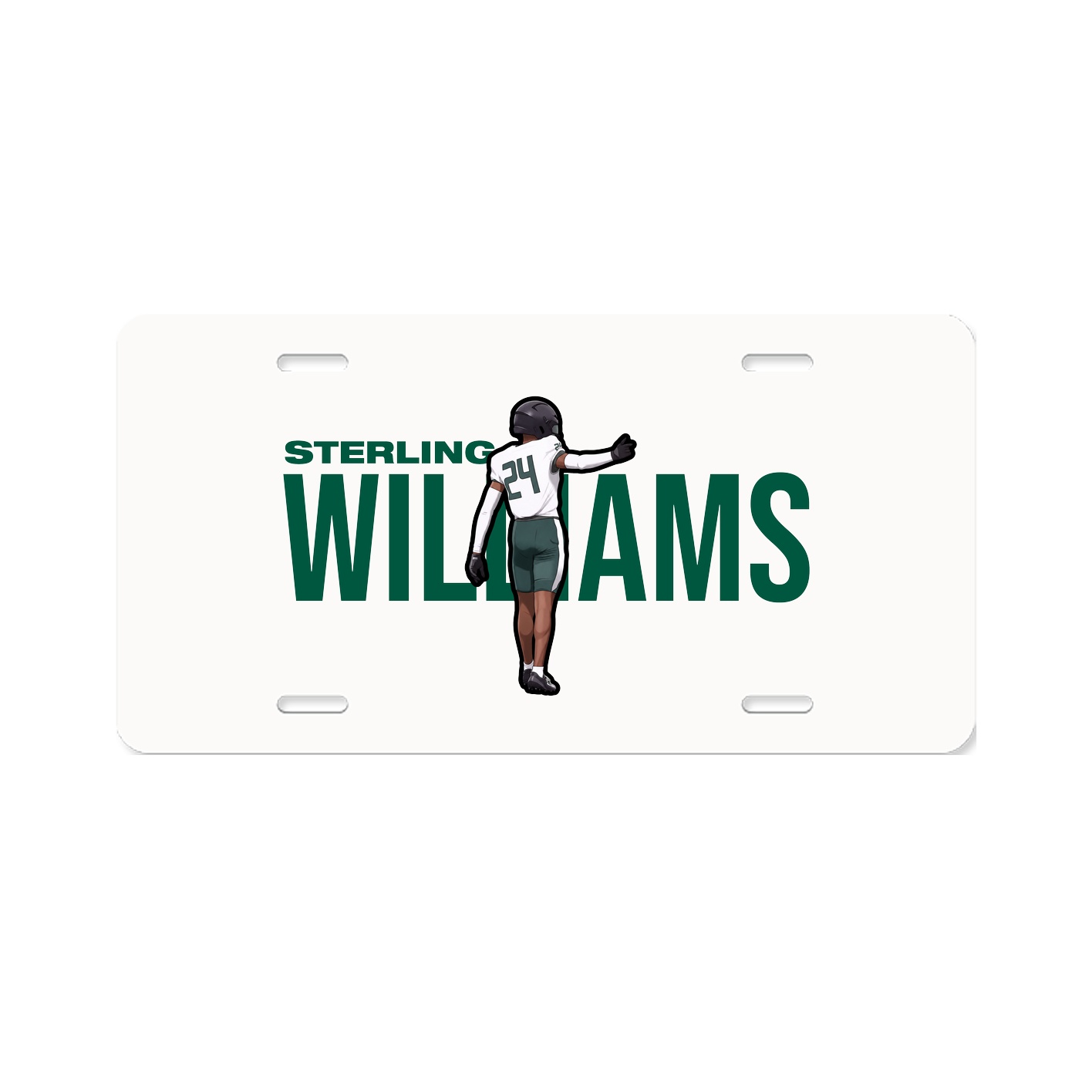 License Plate — Player Name in Classic