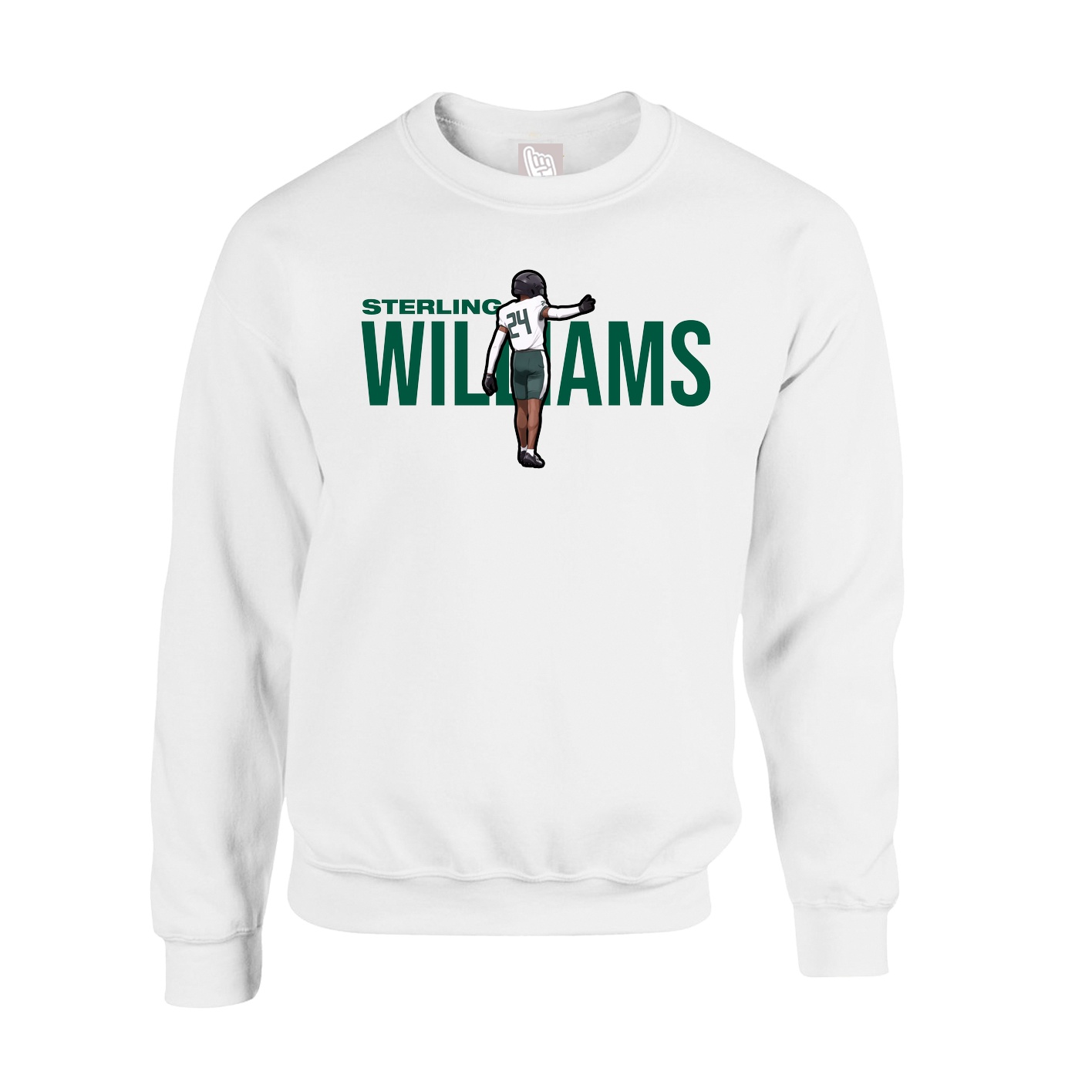 Fleece Crew — Player Name in White
