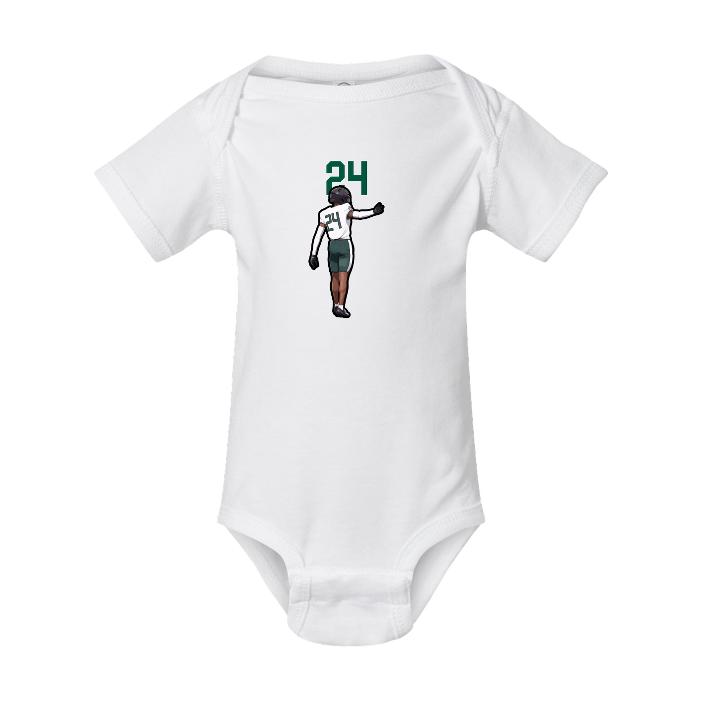 Baby Onesie — Number Top in White