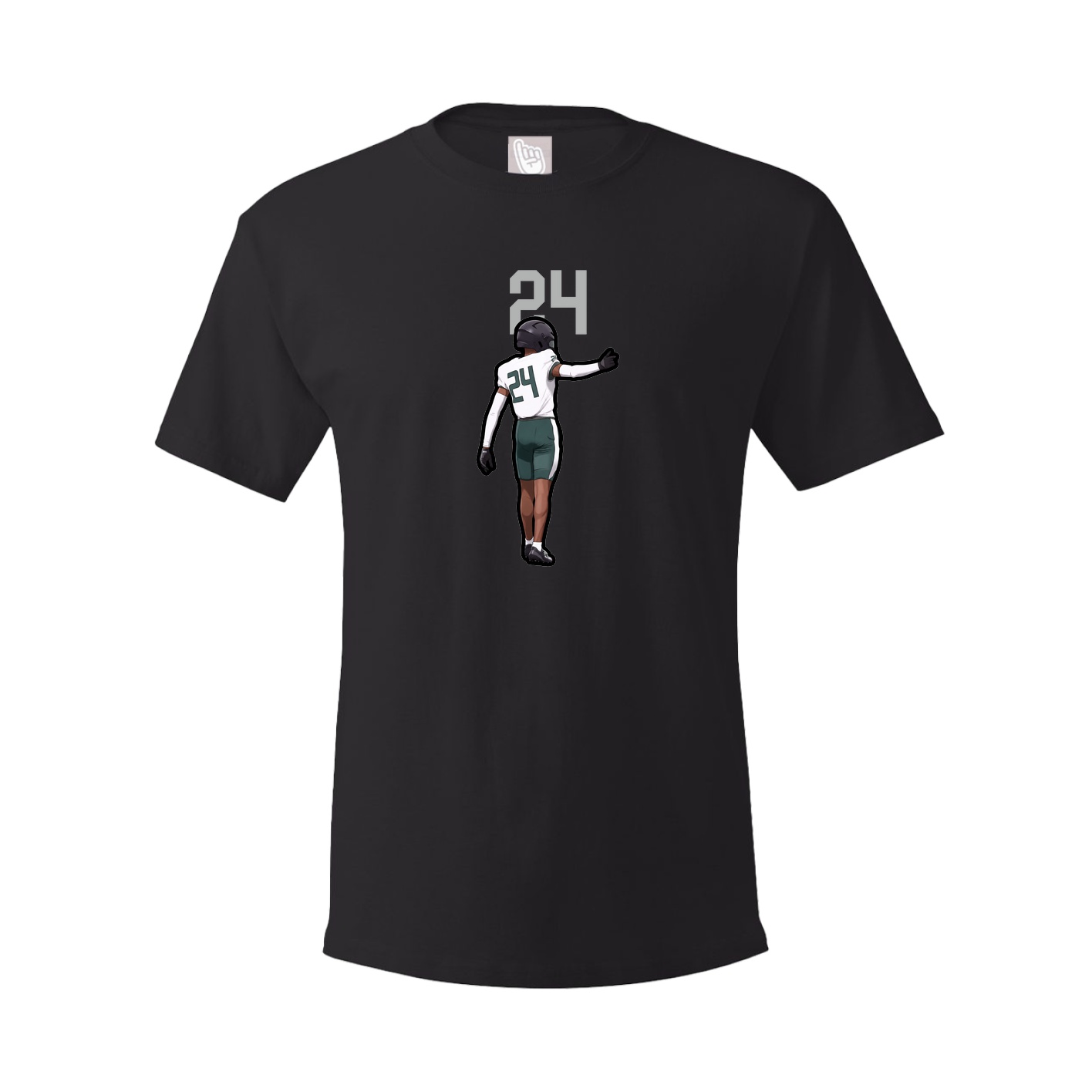 Youth Tee — Number Top in Black