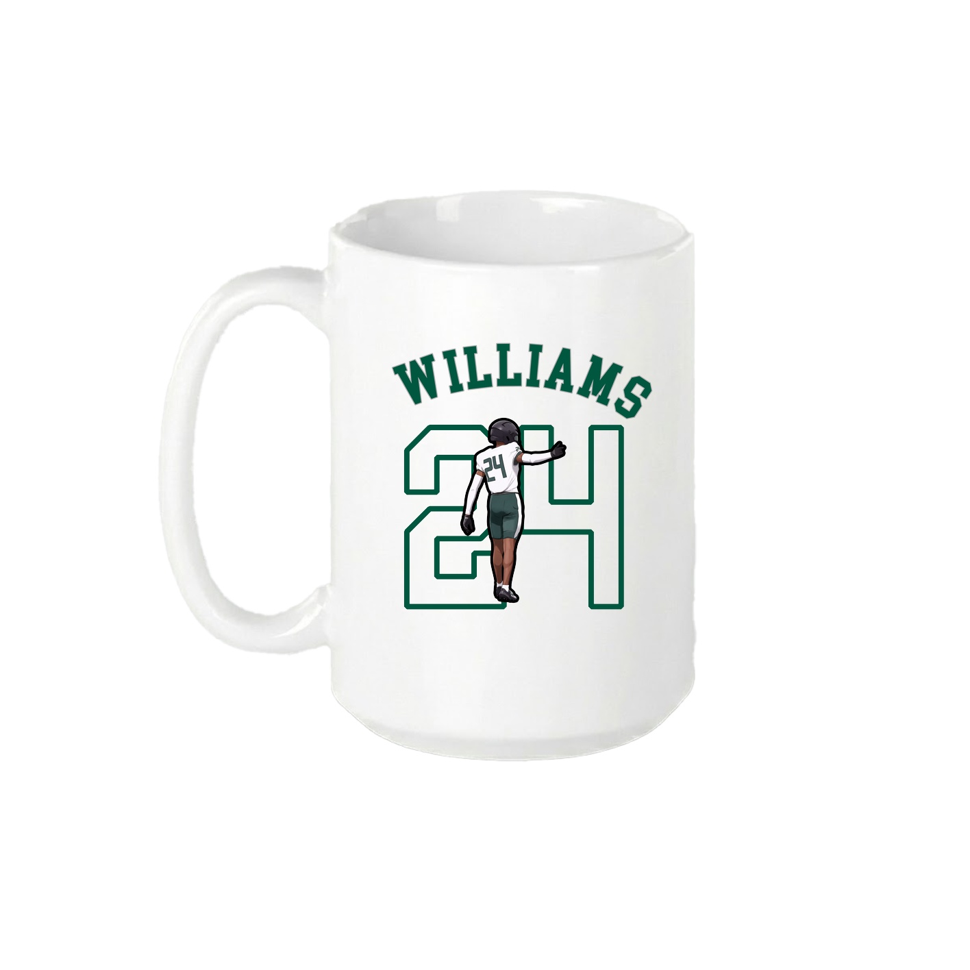 15oz Coffee Mug — Shirsey Arch in White