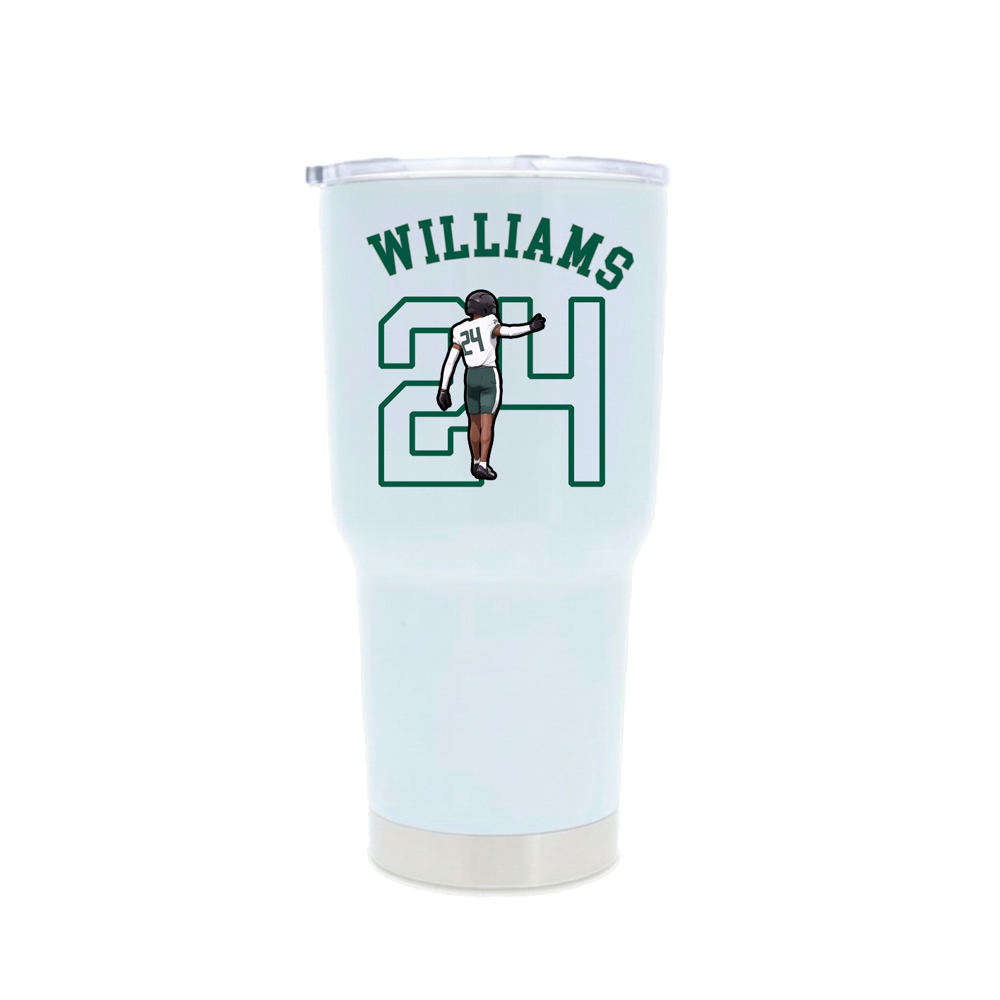 30oz Stainless Steel Tumbler — Shirsey Arch in White
