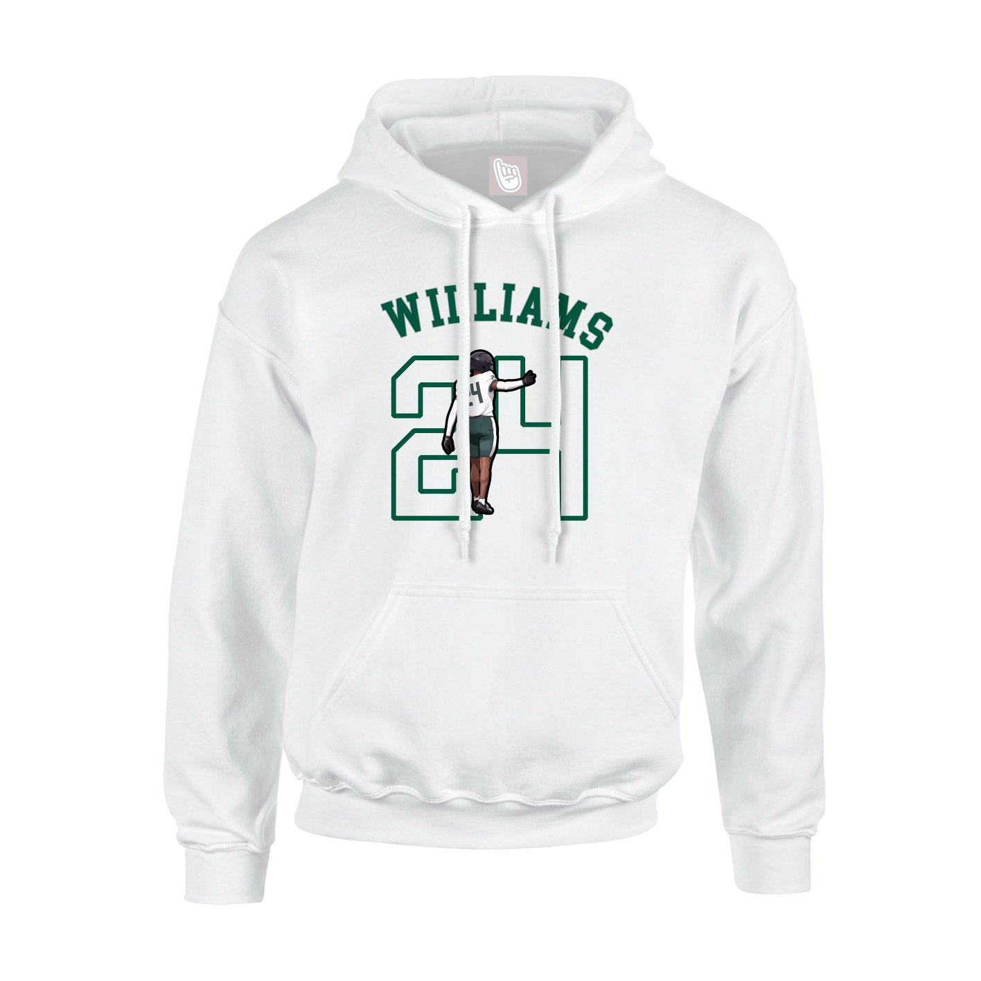 Youth Hoodie — Shirsey Arch in White