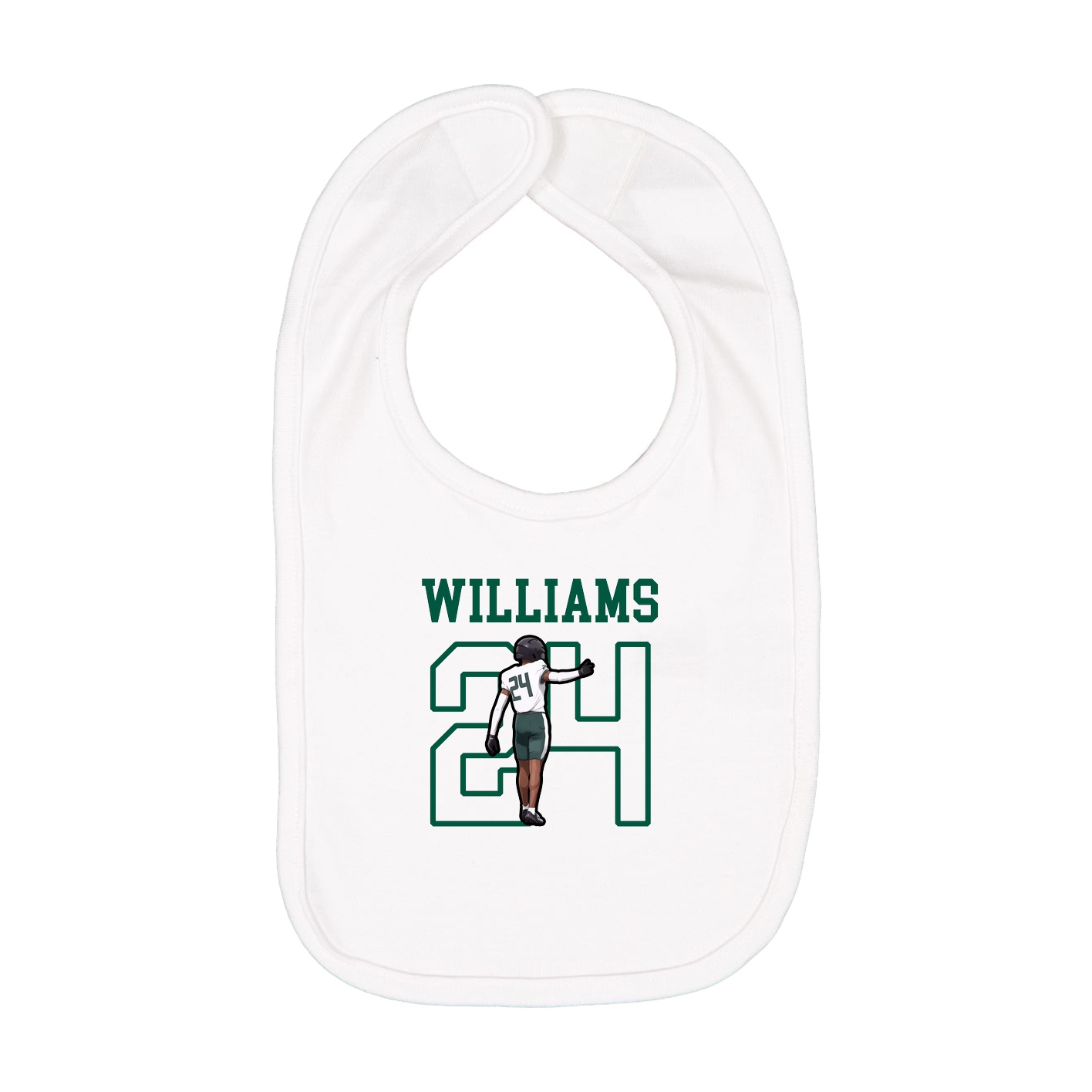 Infant Bib — Shirsey in White
