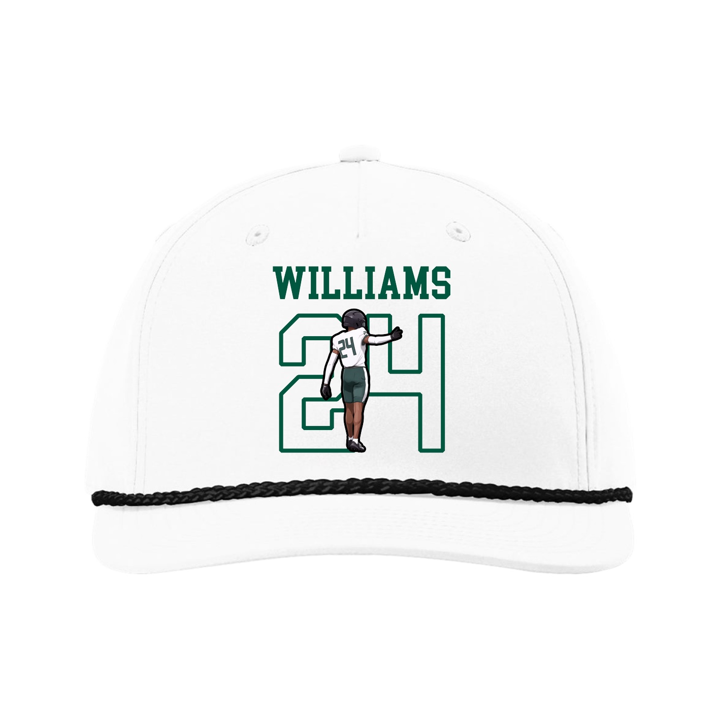 Five-Panel Classic Rope Cap — Shirsey in White