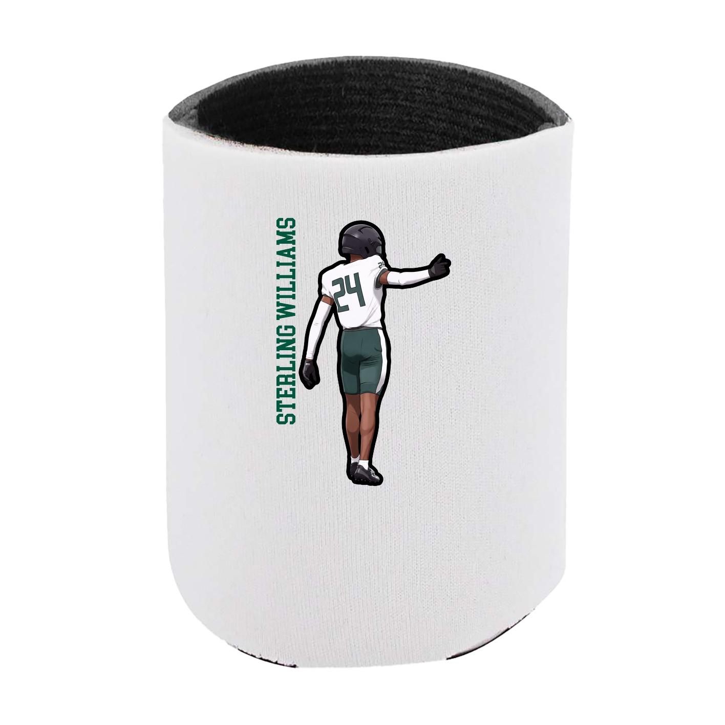 Can Holder — Name Vertical in White
