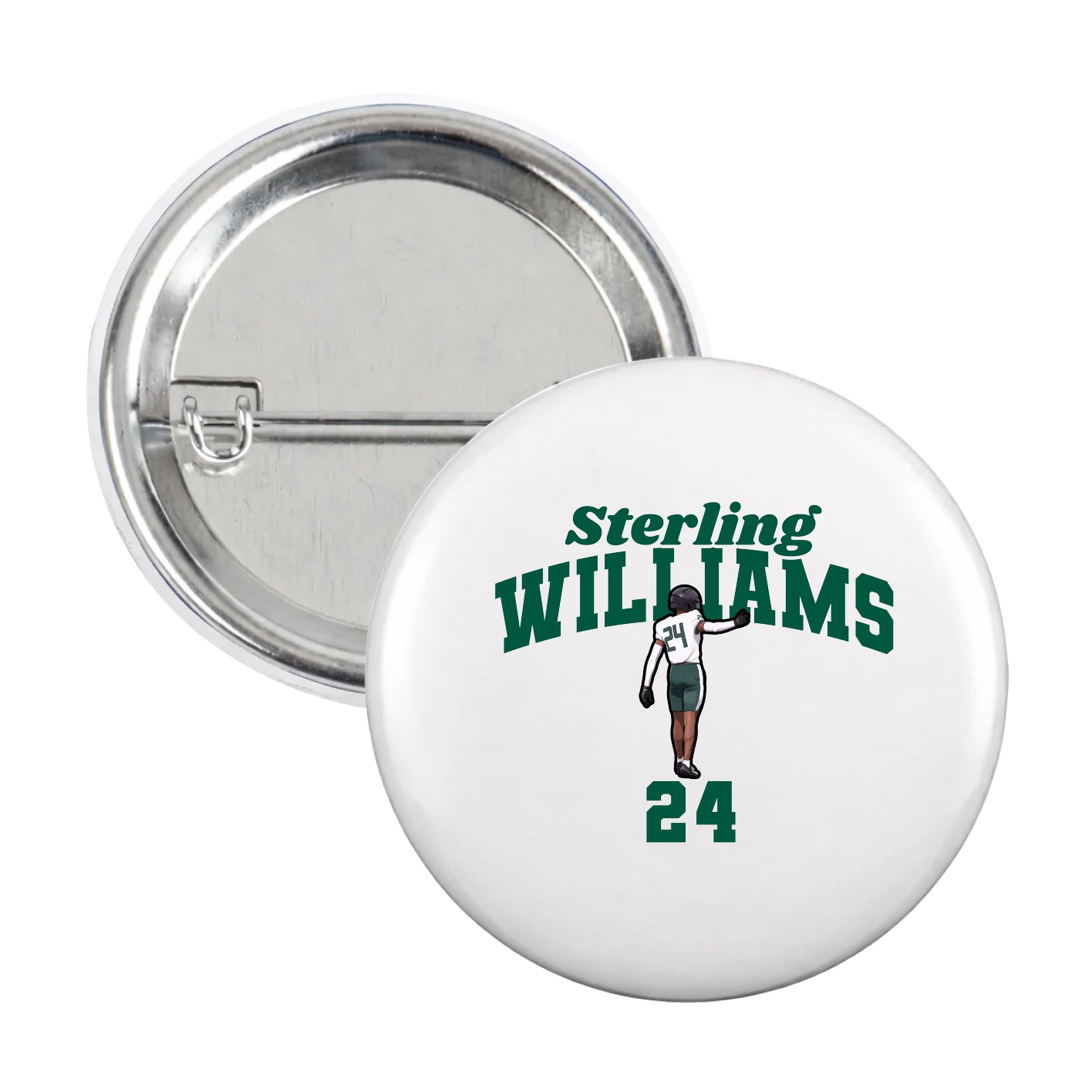 Game Day Button — Signature Arch in White