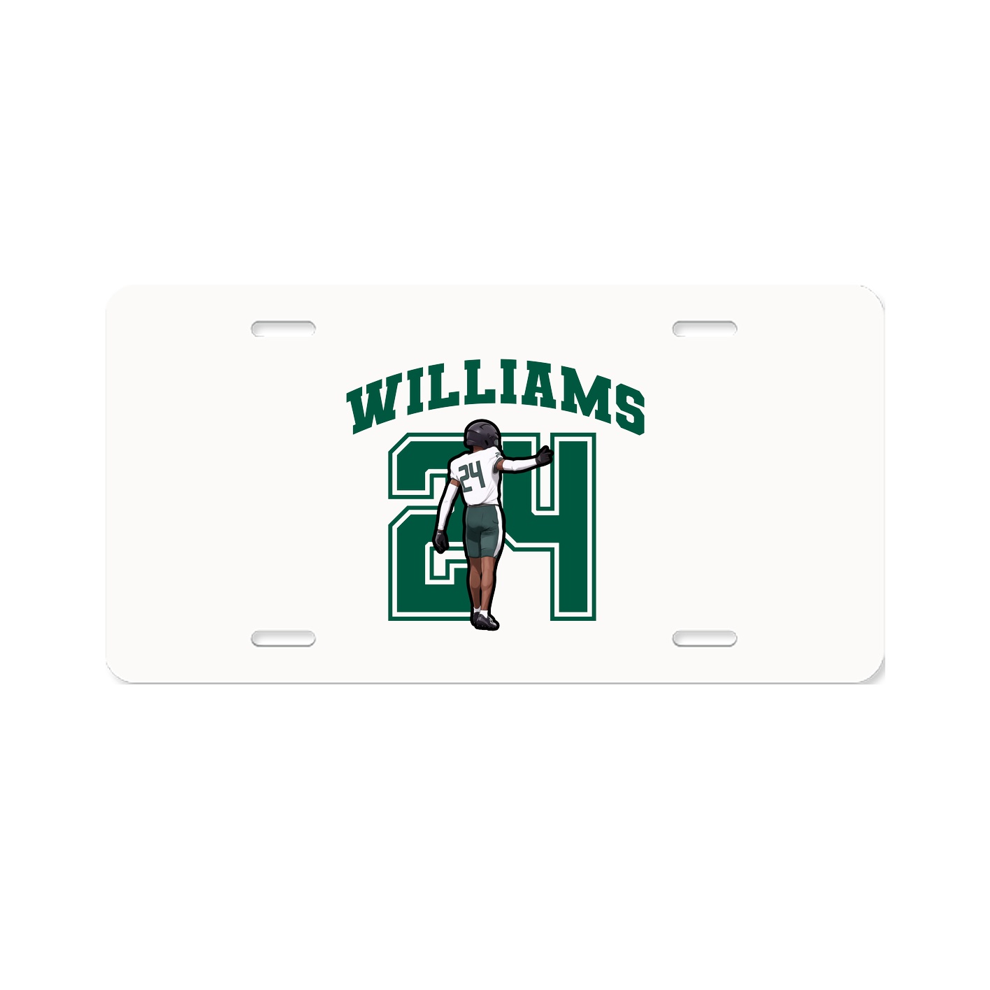 License Plate — Number in Classic