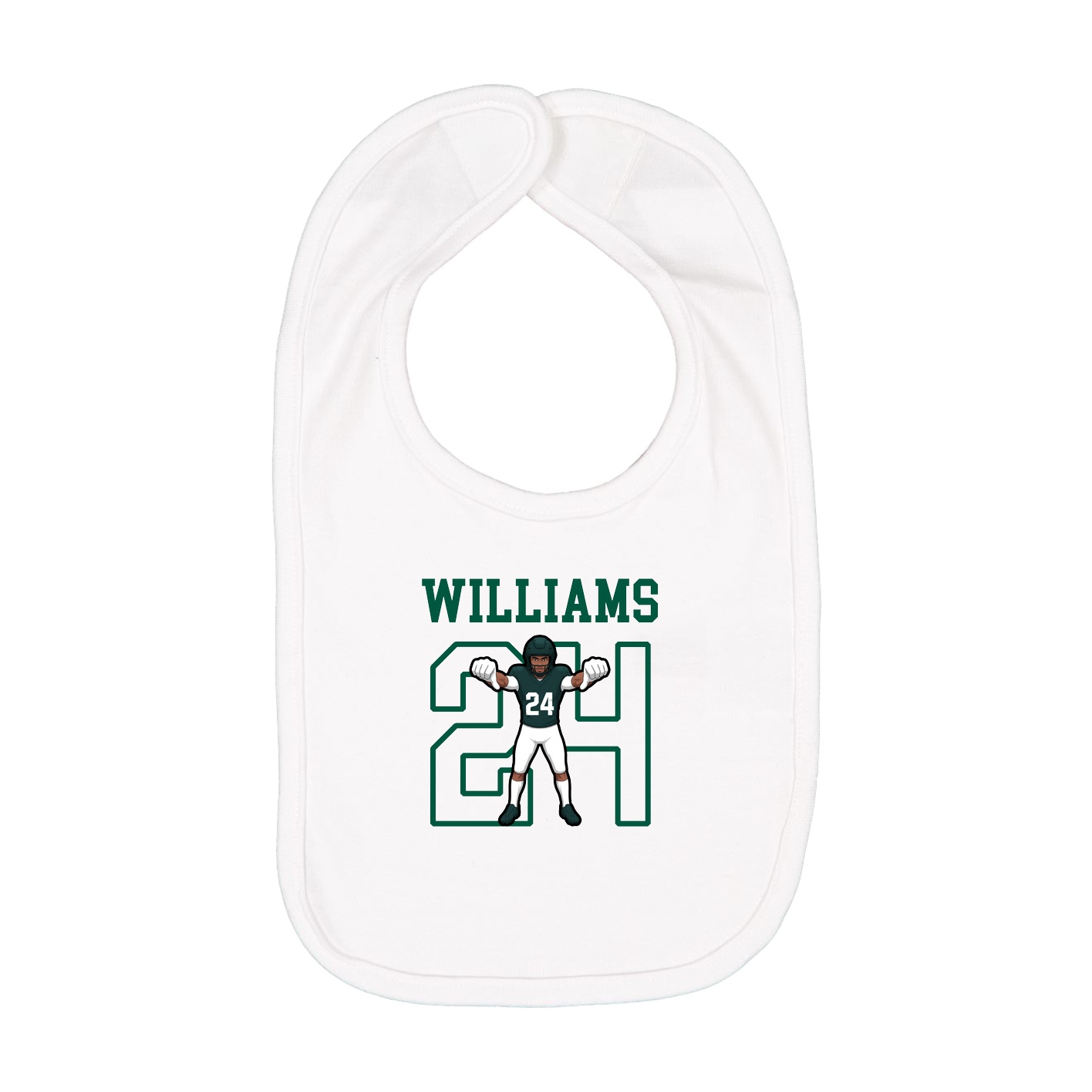 Infant Bib — Shirsey in White
