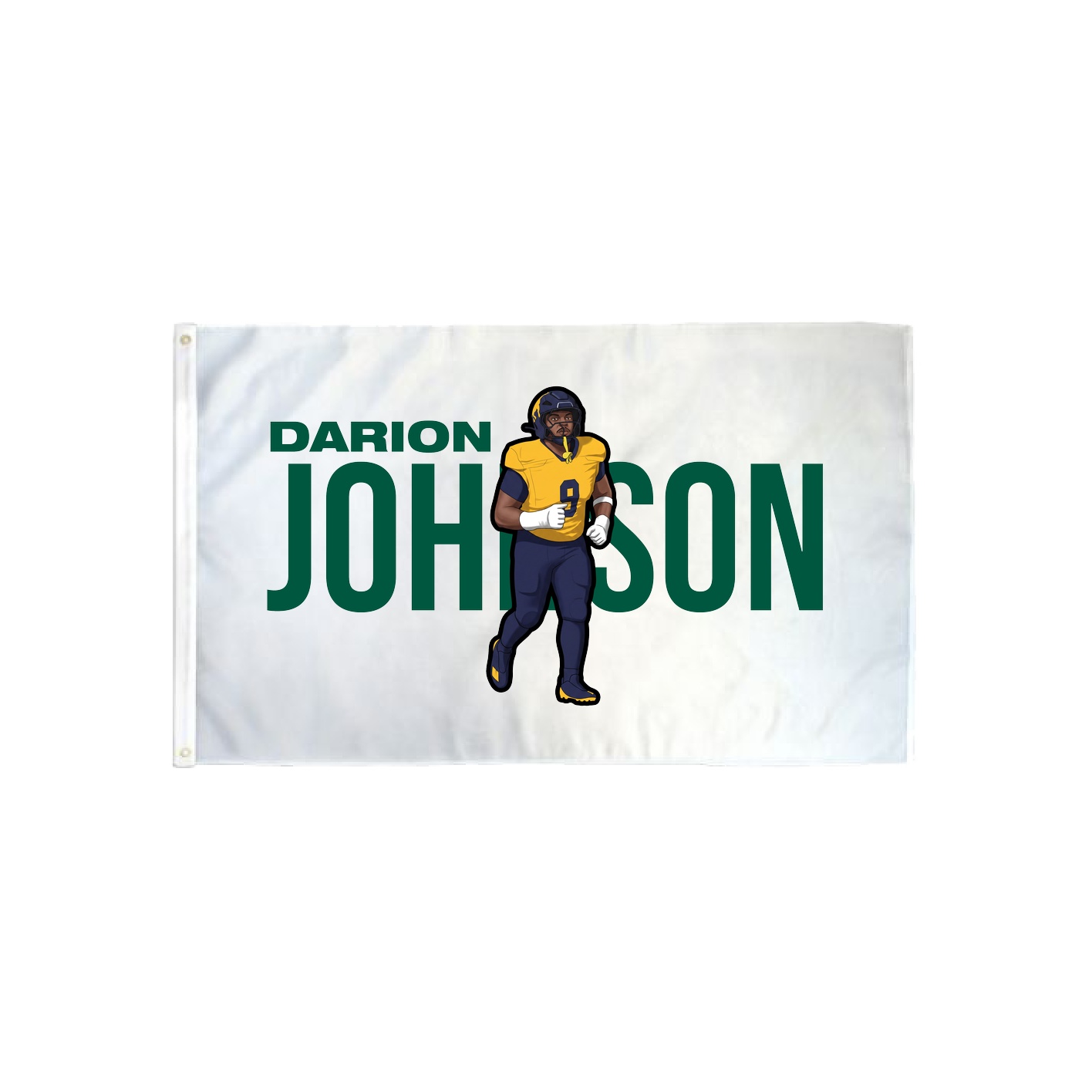 3x5 Flag — Player Name in Classic