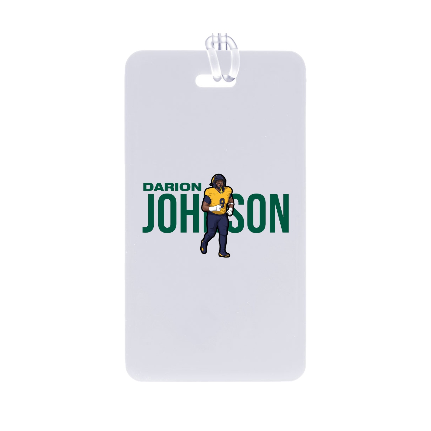 Bag Tag — Player Name in Classic