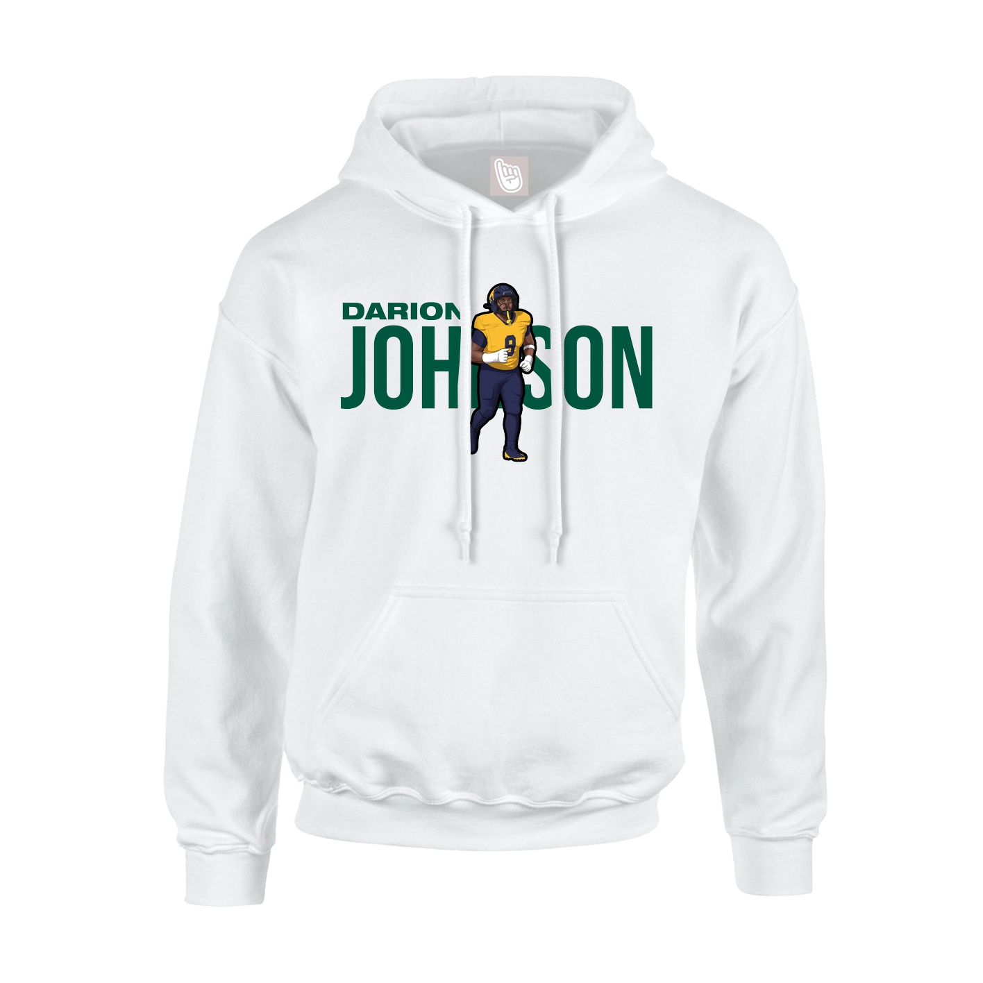 Hoodie — Player Name in White