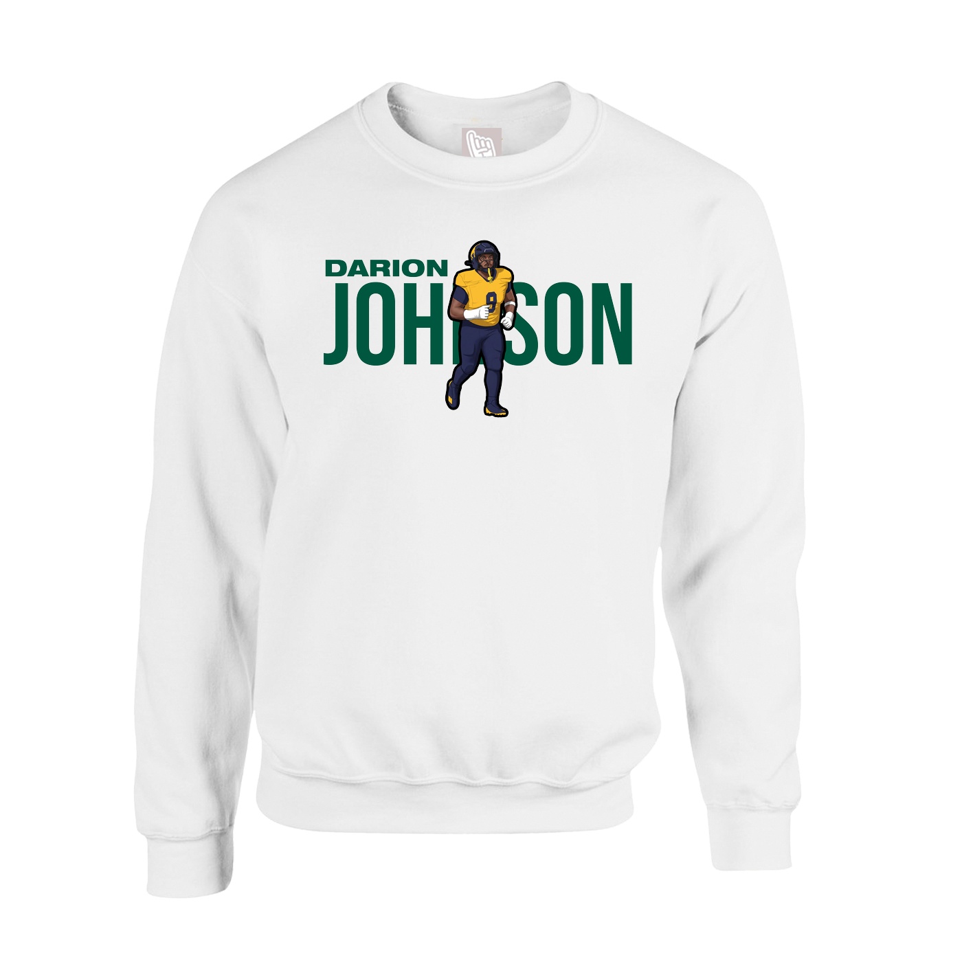 Fleece Crew — Player Name in White