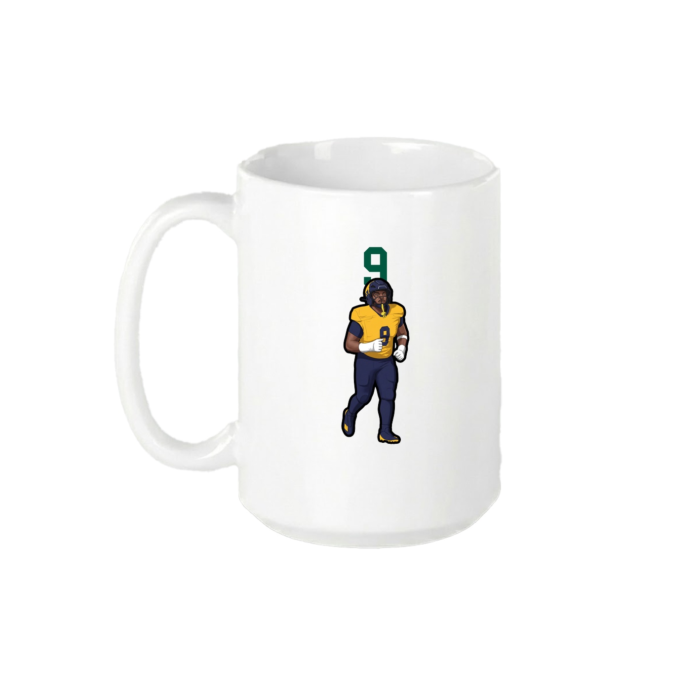 15oz Coffee Mug — Number Top in White