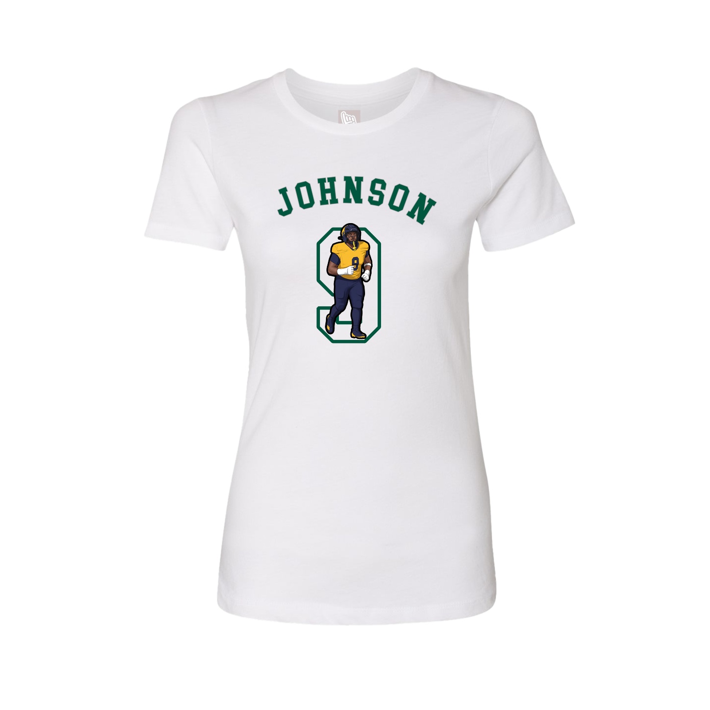 Fitted Women's Tee — Shirsey Arch in White