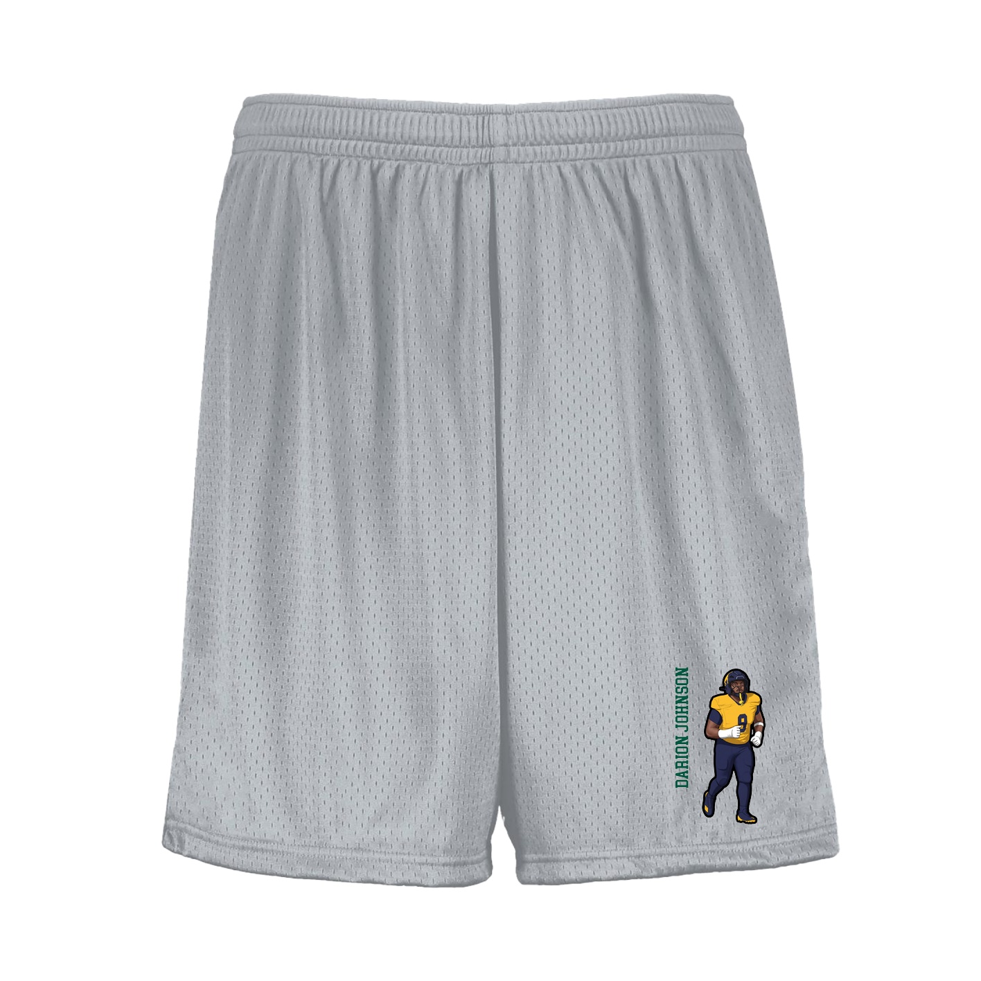 Shorts — Name Vertical in Silver