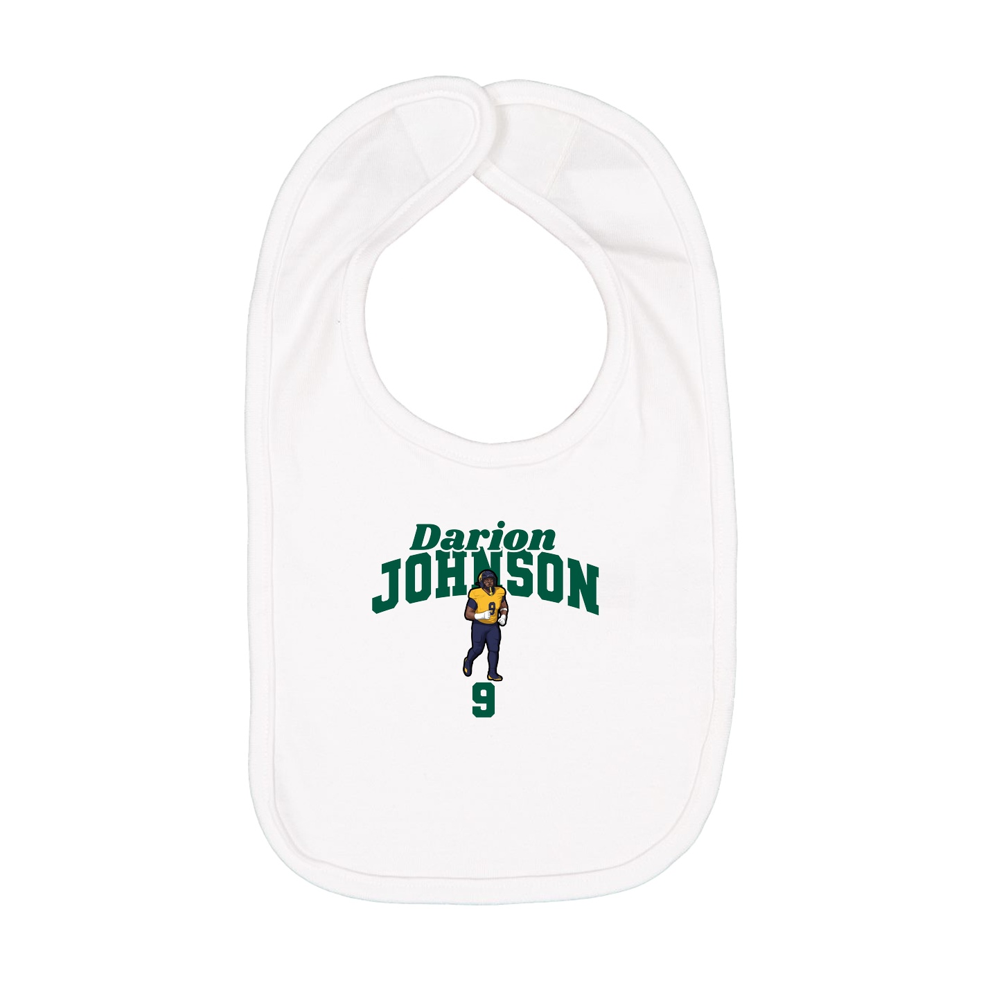 Infant Bib — Signature Arch in White