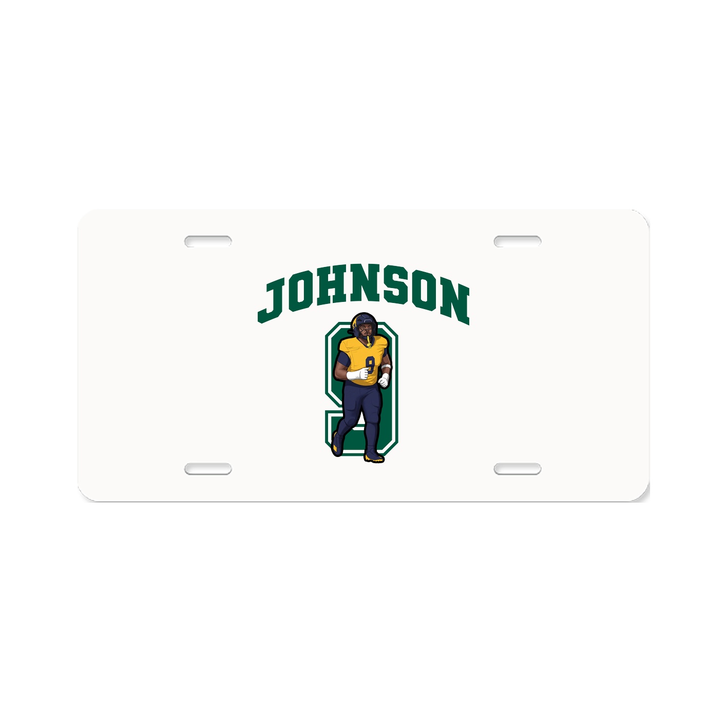 License Plate — Number in Classic