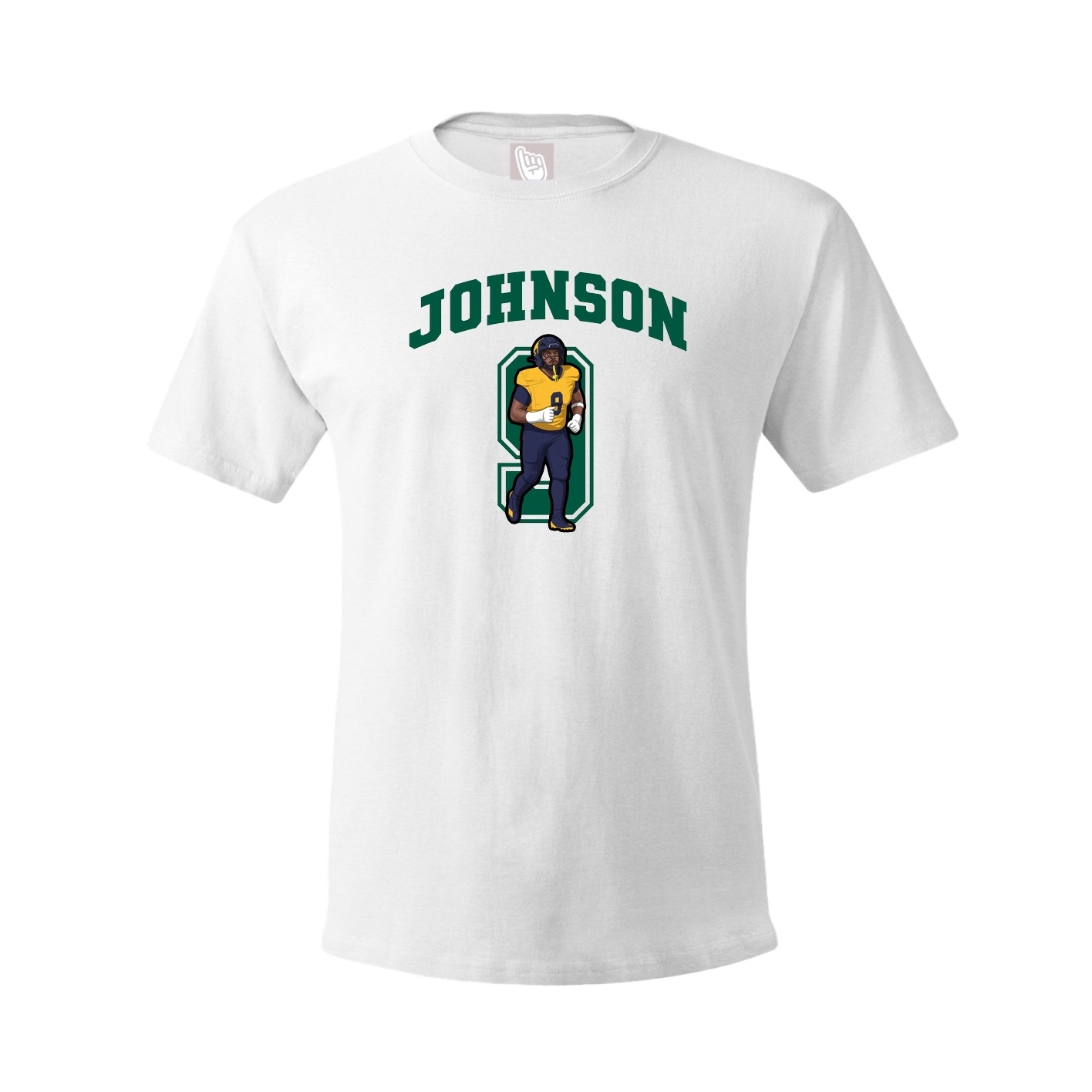 Youth Tee — Number in White