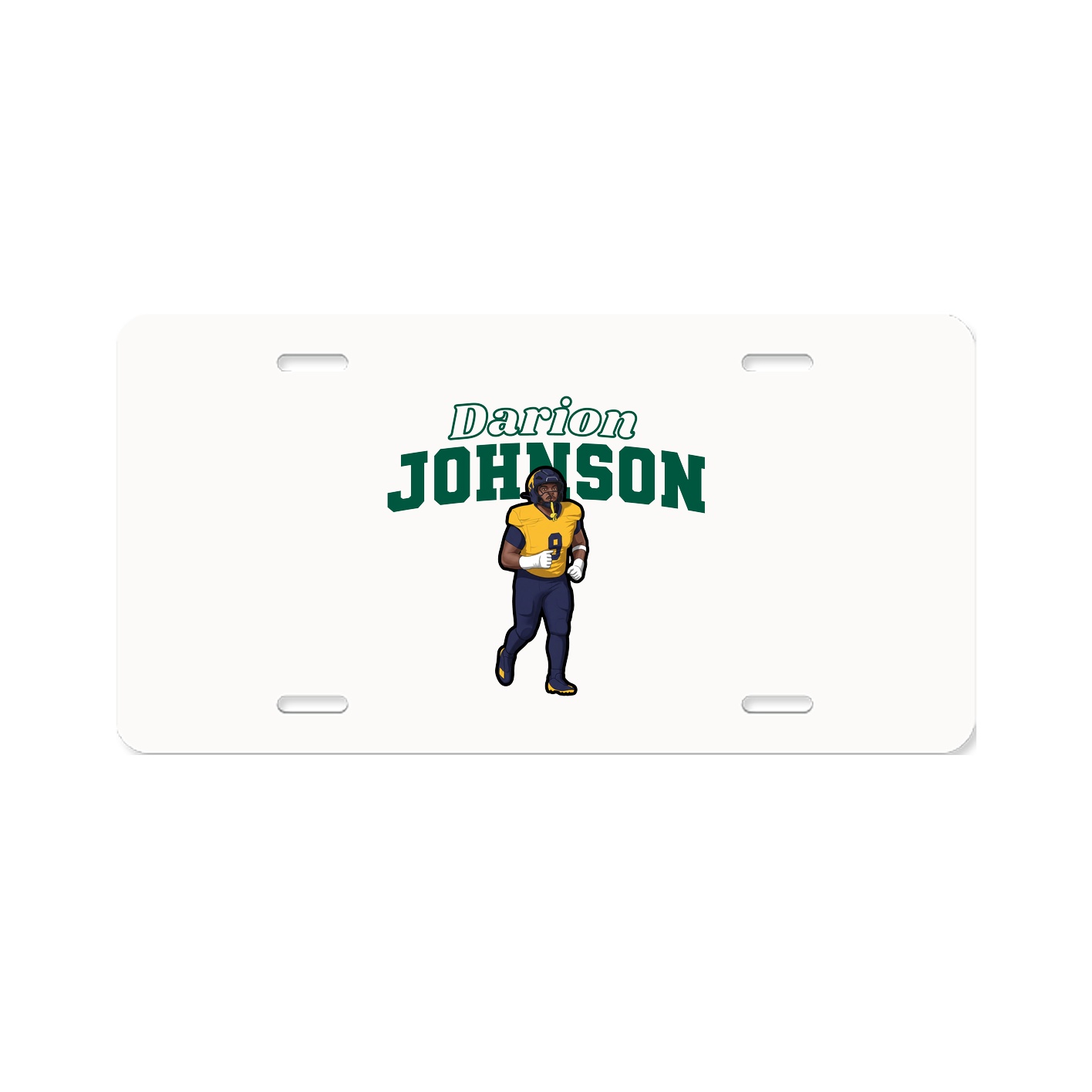 License Plate — Name Arch in Classic