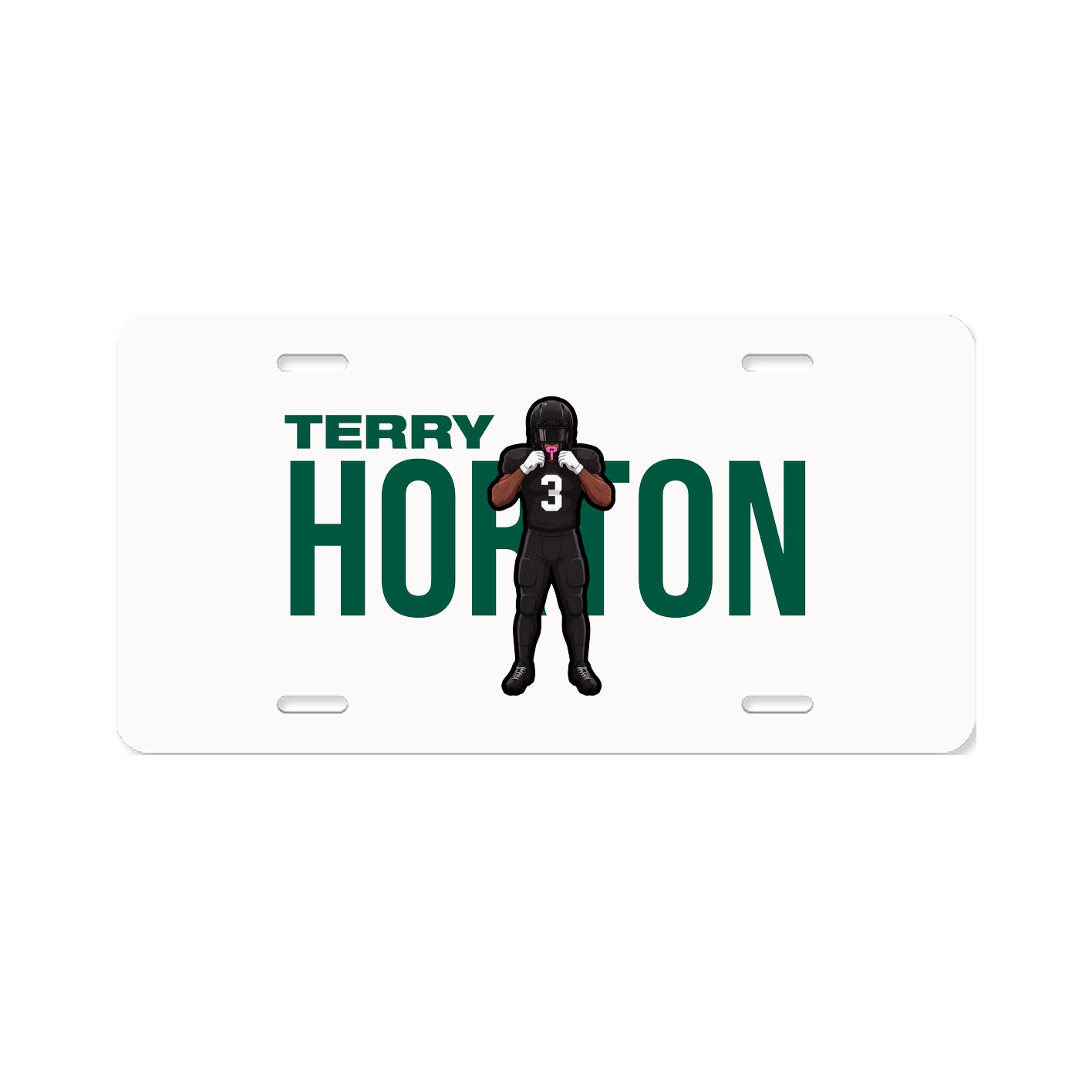 License Plate — Player Name in Classic