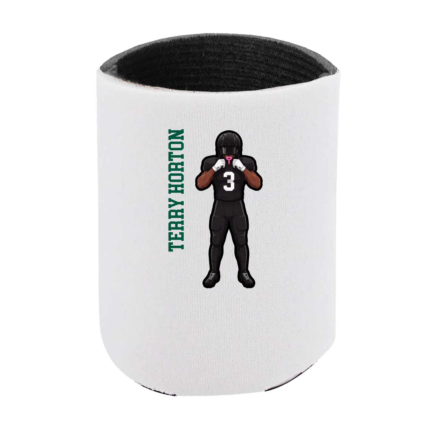 Can Holder — Name Vertical in White