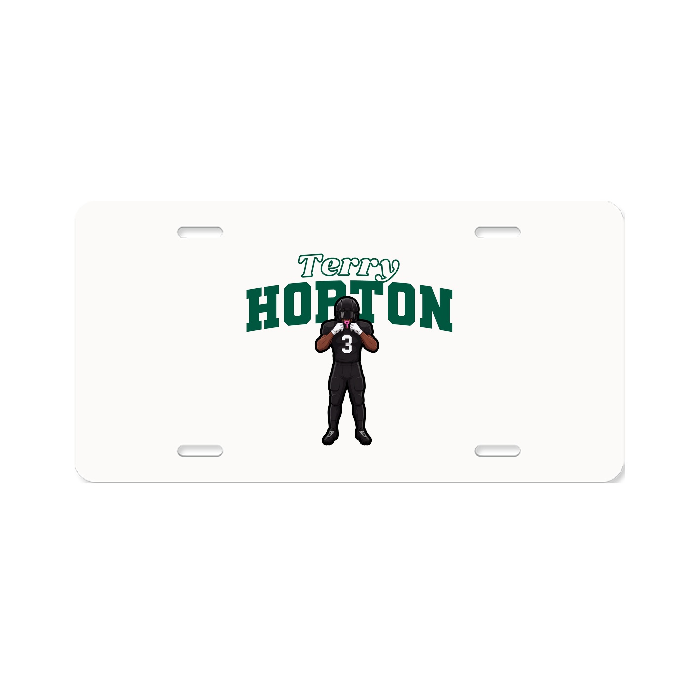 License Plate — Name Arch in Classic