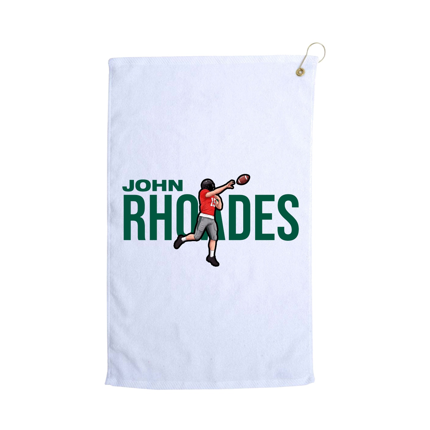 Golf Towel — Player Name in White