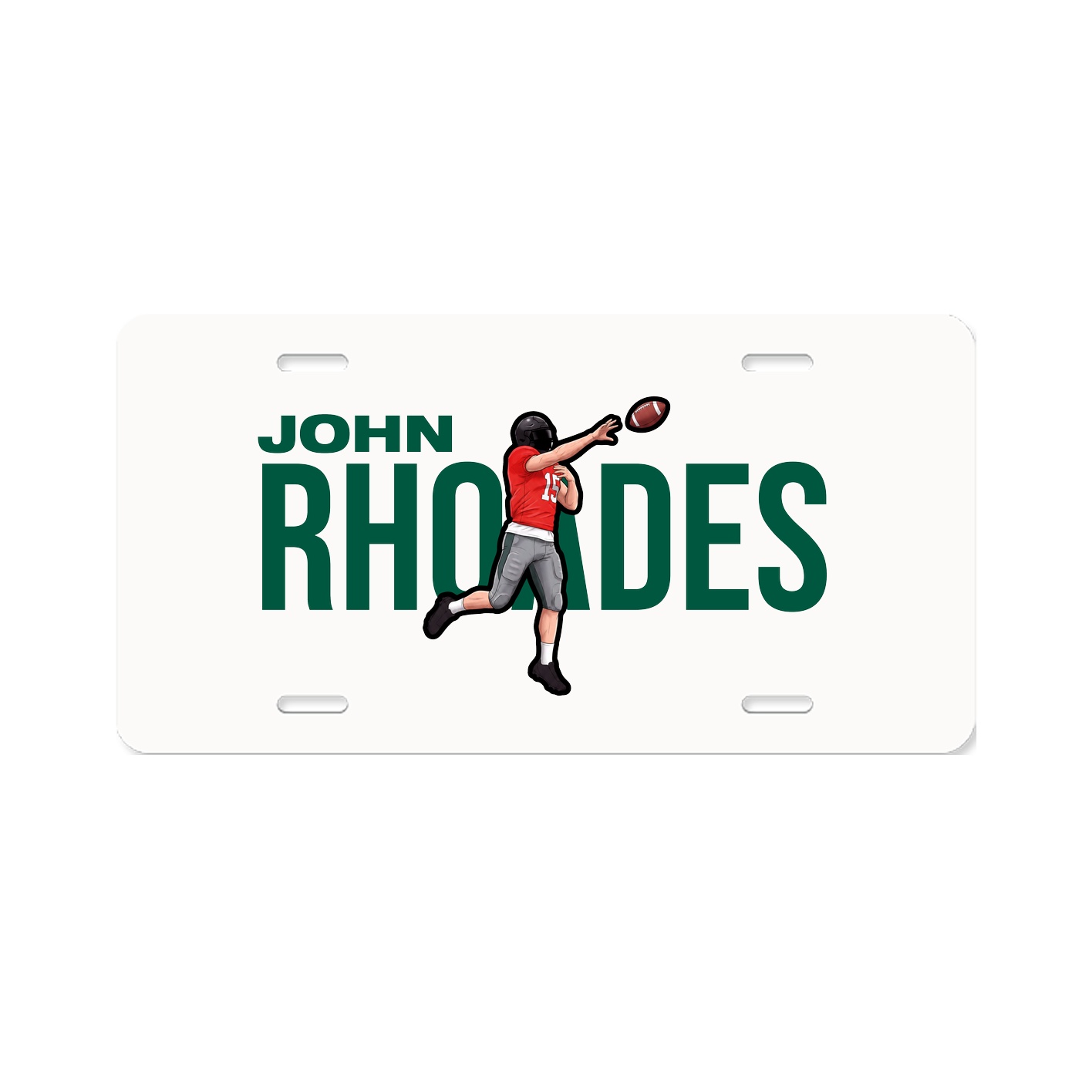 License Plate — Player Name in Classic