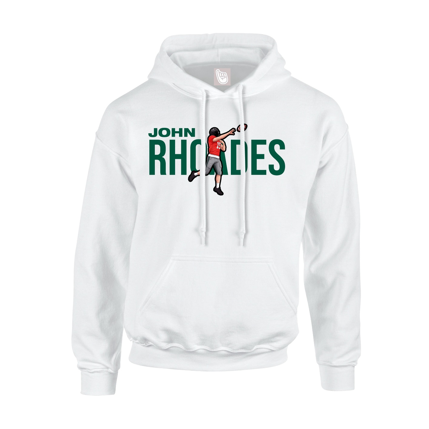 Hoodie — Player Name in White