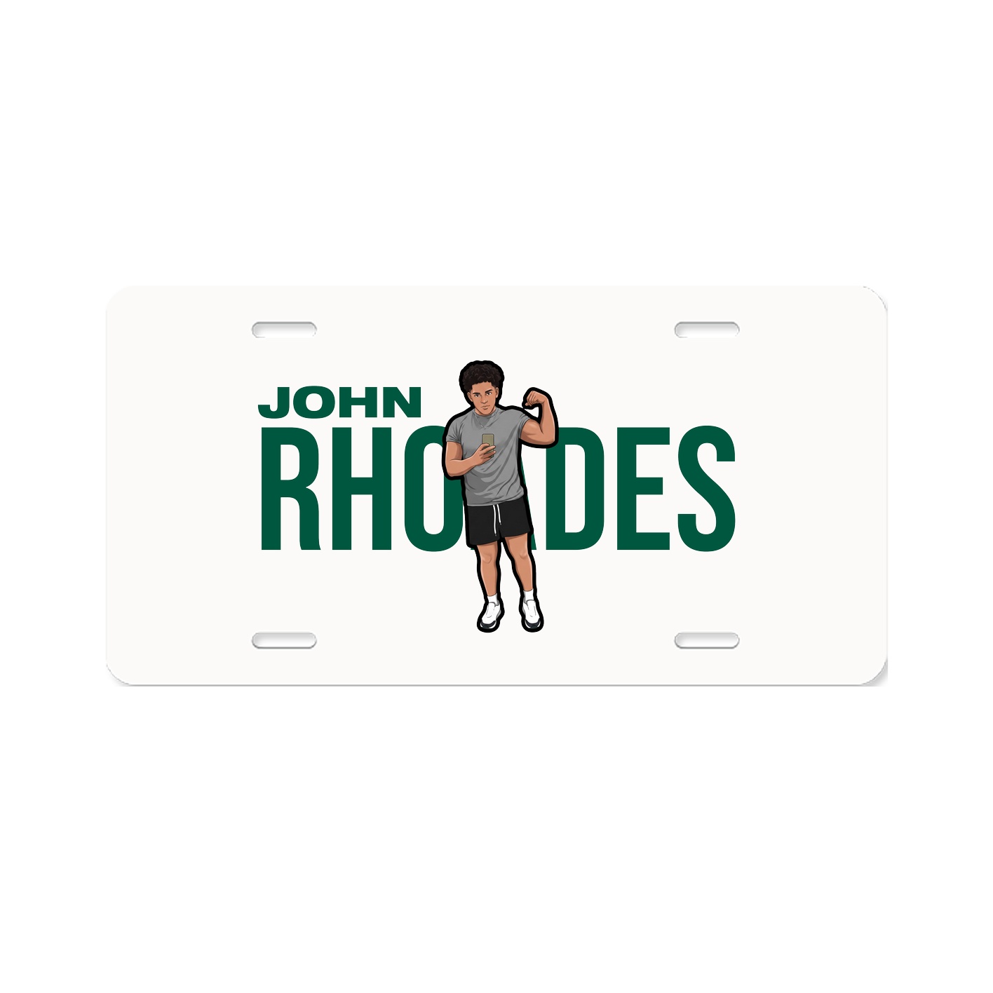 License Plate — Player Name in Classic
